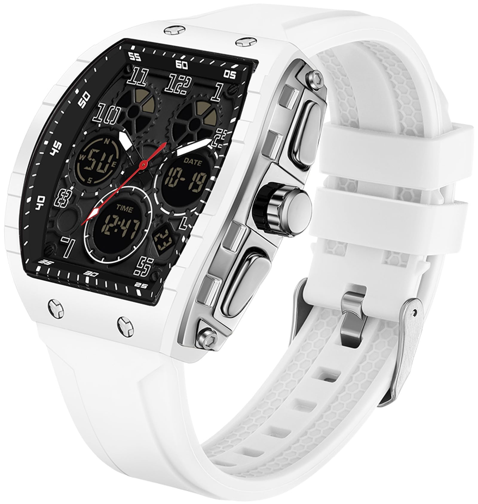 Findtime Men's Digital Analog Watch - Dual Time, Waterproof for Sports & Travel