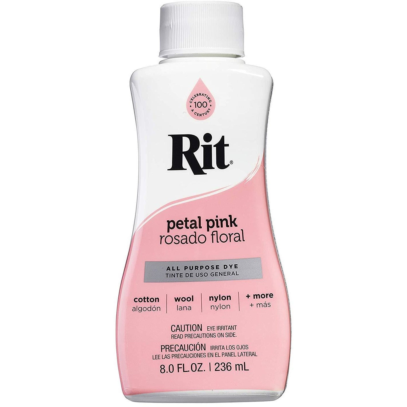 RIT All-Purpose Liquid Fabric Dye - 8 Fl. Oz (237ml) for Clothes, Shoes & Home Decor - Perfect for DIY Projects, Tie-Dye & Fabric Restoration