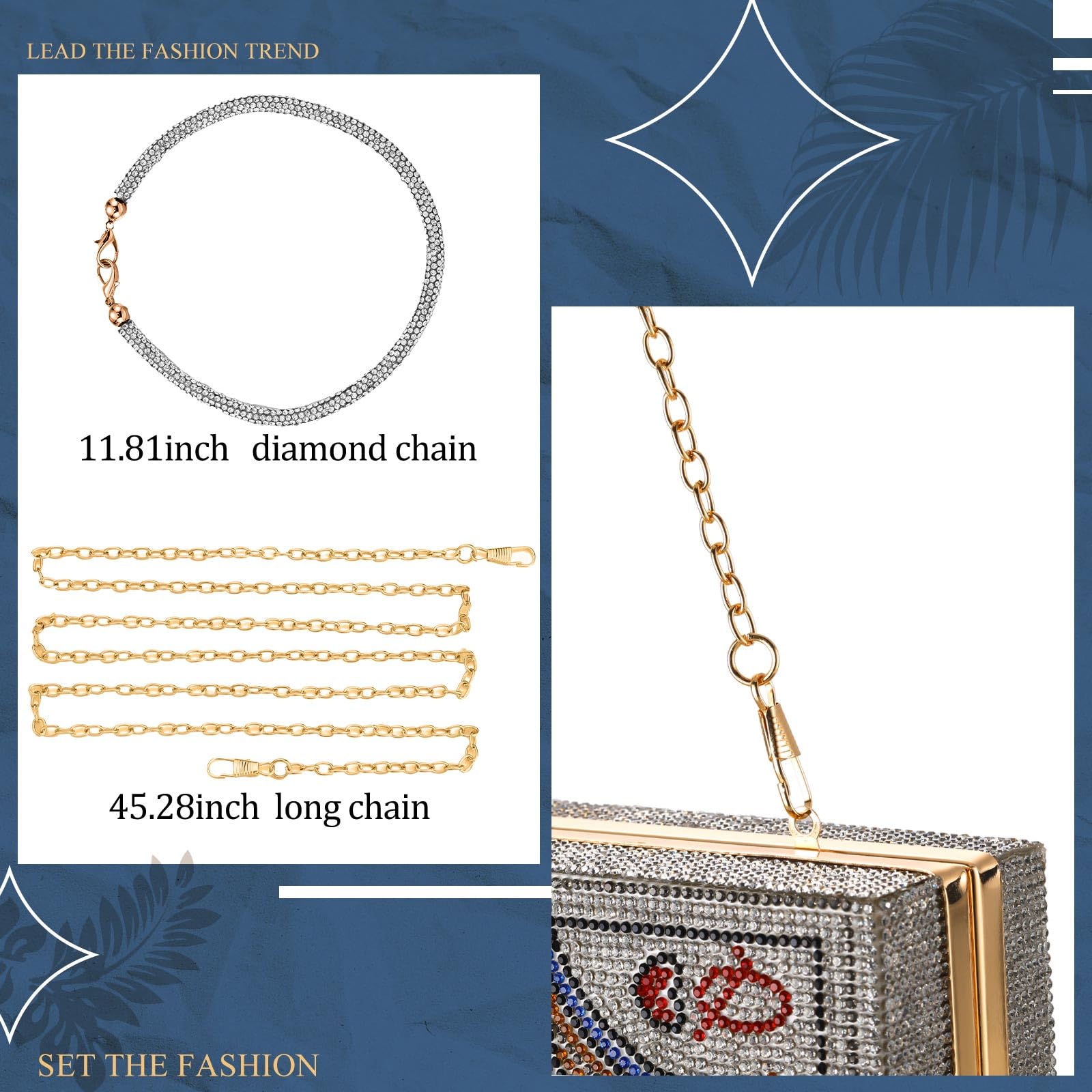 Elegant Rhinestone Casino Evening Clutch for Women - Vegas Poker Card Purse with Queen Hearts Design - Perfect for Casino Nights, Parties & Unique Gifts