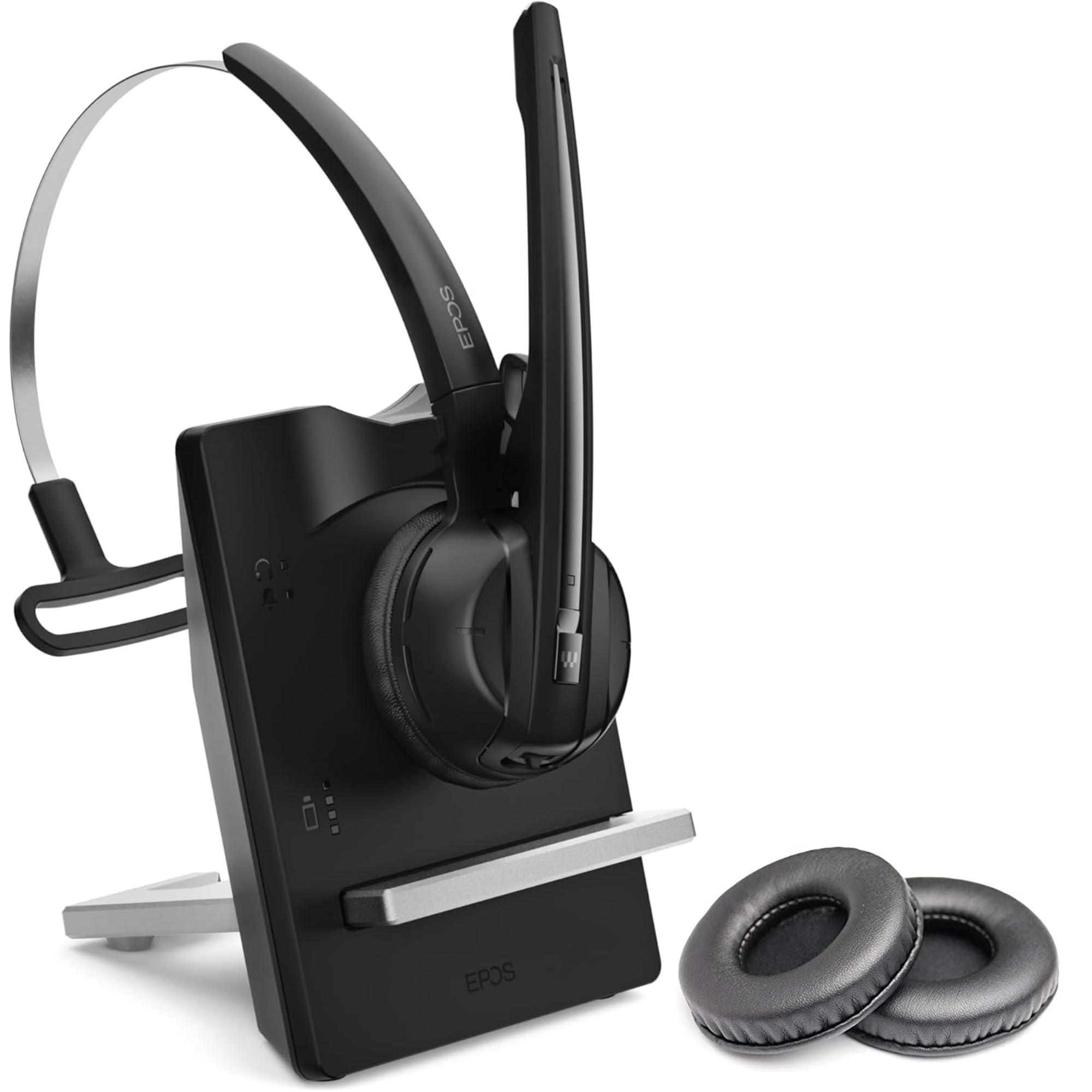 Global Teck EPOS D10 ML Wireless USB PC Headset - Skype for Business & Lync Certified - Compatible with Softphones, Unified Communications (Fuze, RingCentral, 8x8) - Includes Bonus Ear Cushions - Perfect for Remote Work, Call Centers & Online Meetings