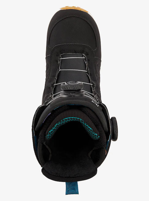Burton Women's Felix Boa Snowboard Boots 2025 - Waterproof Winter Snowboarding Boots for Women - Perfect for All-Mountain Riding & Freestyle Snowboarding
