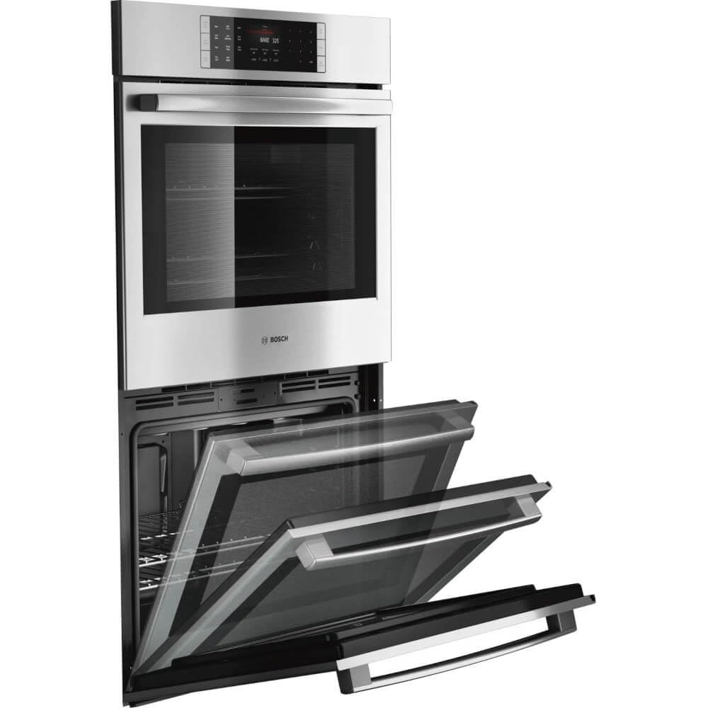 Bosch HBLP651UC 30-Inch Stainless Steel Double Wall Oven - Benchmark Series with Convection Baking & Self-Cleaning - Perfect for Modern Kitchens & Home Baking Enthusiasts