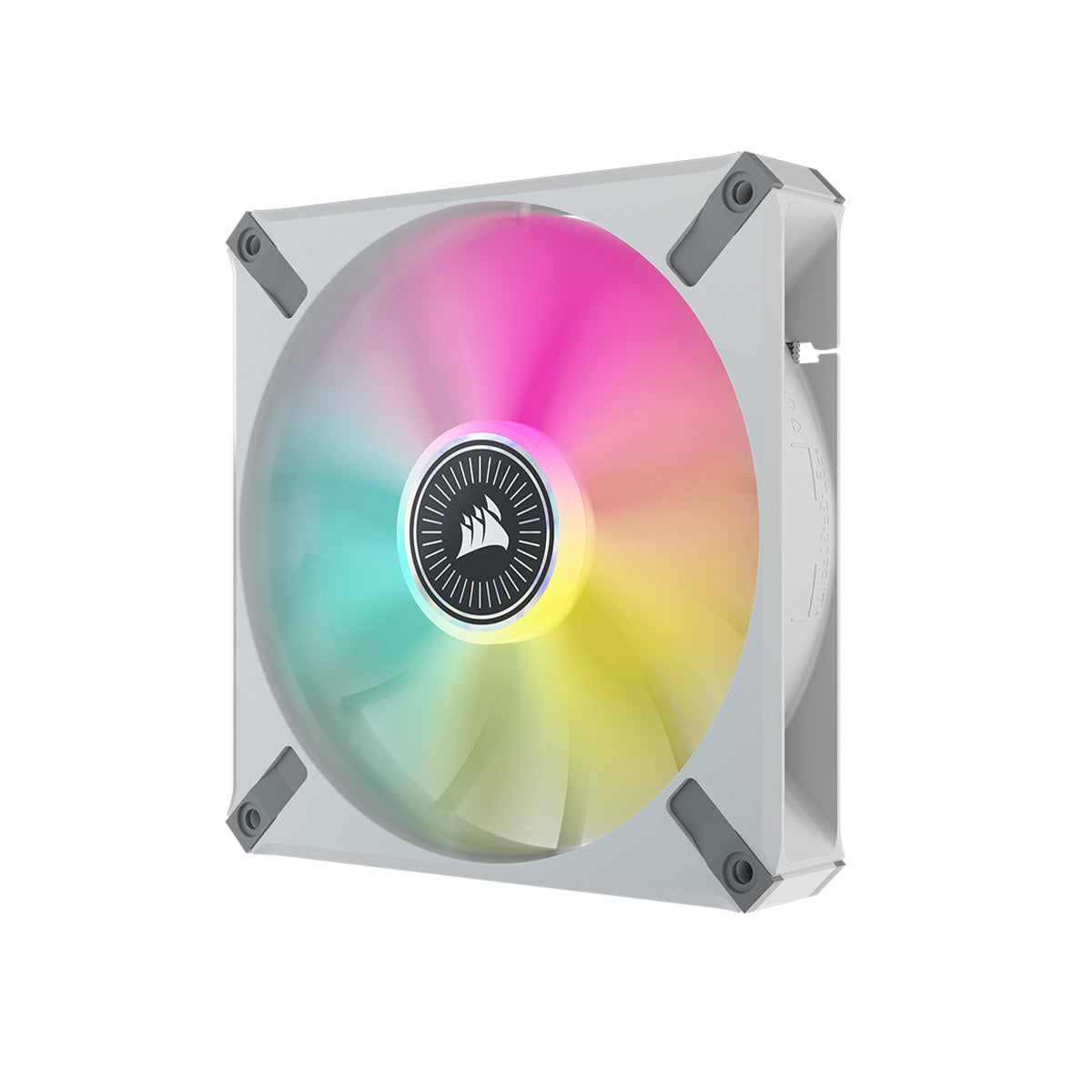 Corsair ML140 RGB ELITE WHITE 140mm Magnetic Levitation RGB Cooling Fan Triple Pack with Lighting Node CORE - High Airflow PC Case Fans for Gaming Rigs, Workstations & Custom PC Builds