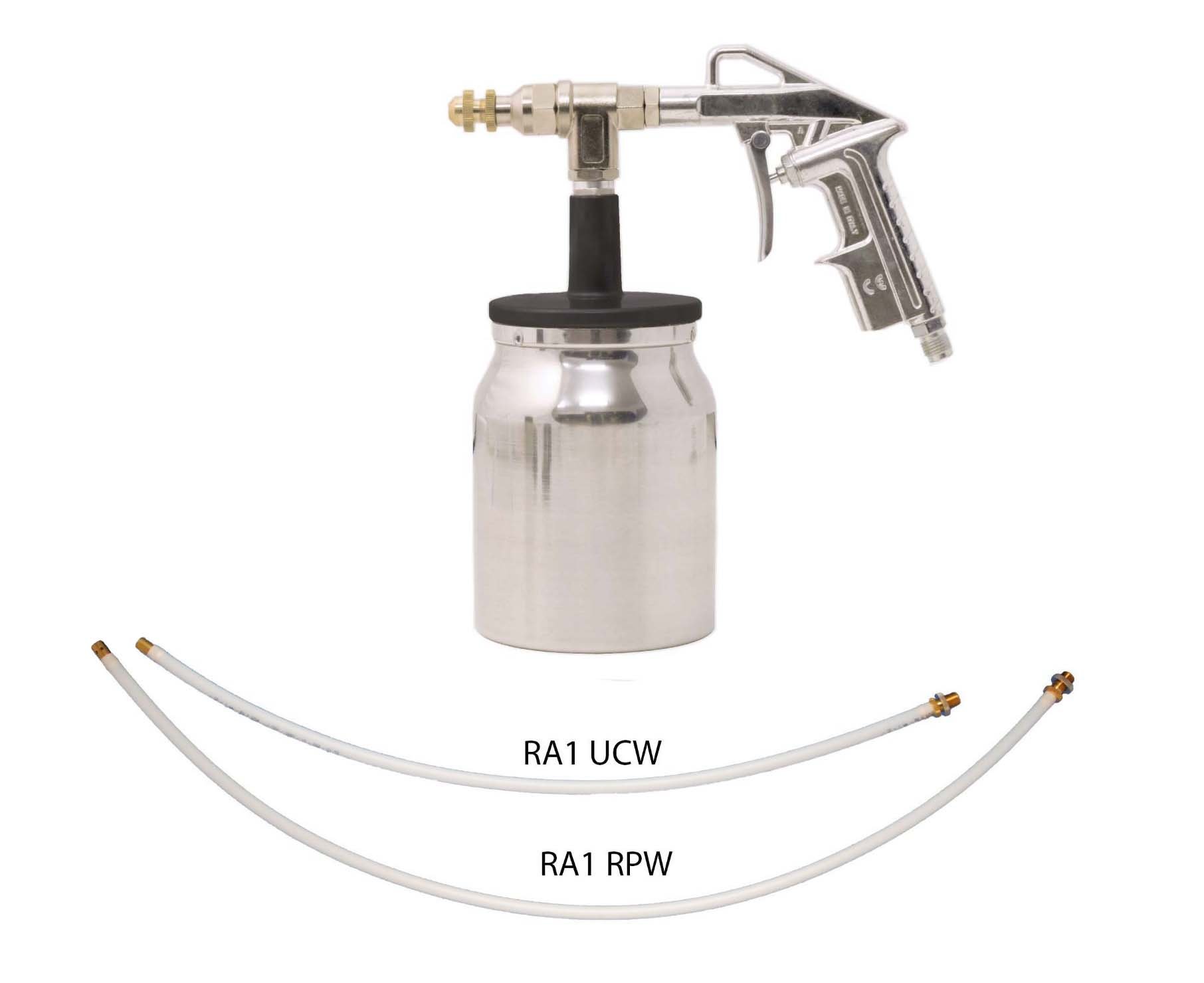 RA1T+RA1SWK Undercoating Spray Gun Kit with Extension Wand - Professional Automotive Rust Protection & Underbody Coating for Trucks, Cars, SUVs - DIY Vehicle Maintenance & Restoration Projects