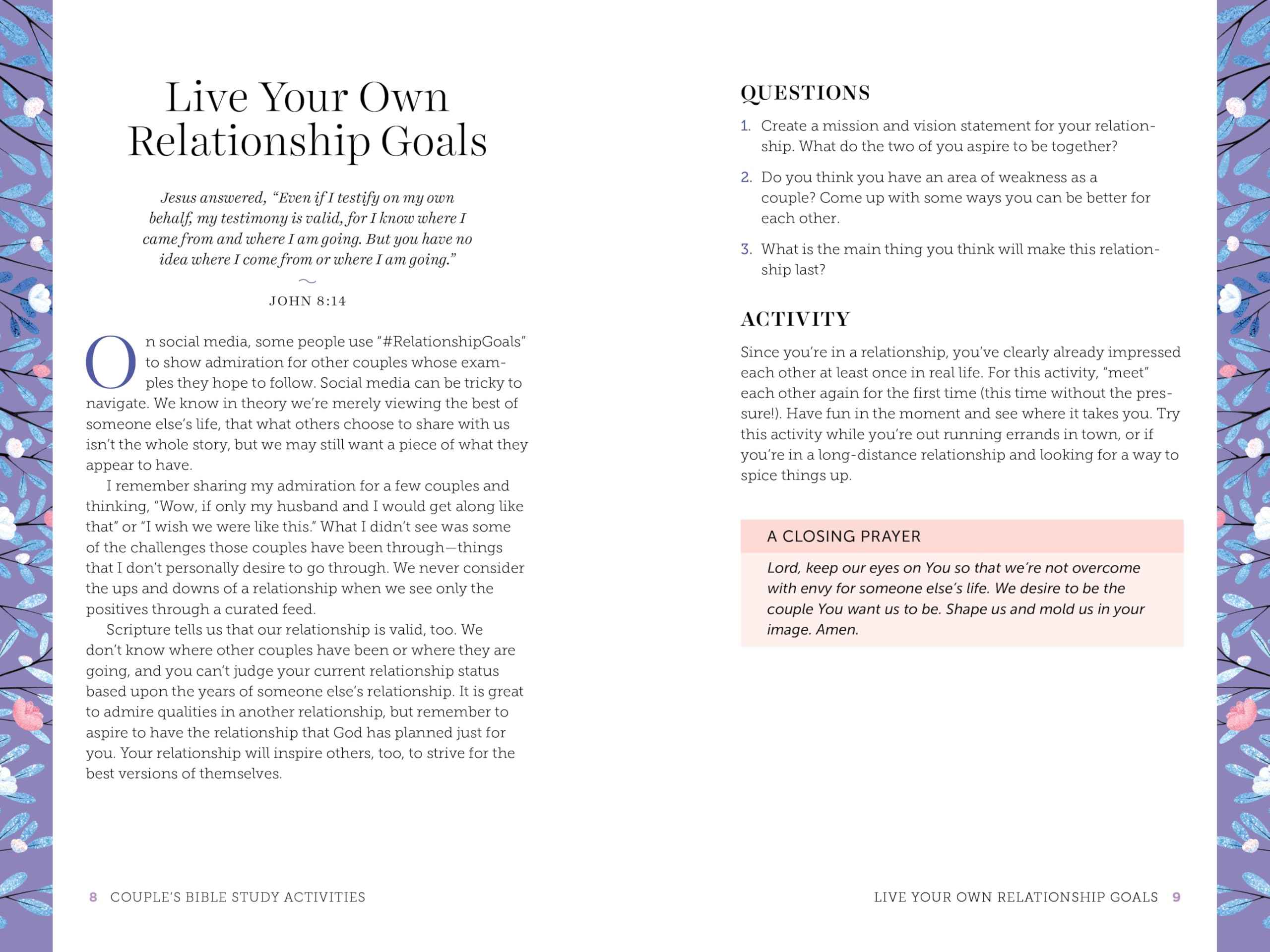 Couples Bible Study Activities - 70 Faith-Building Exercises for Home & Church