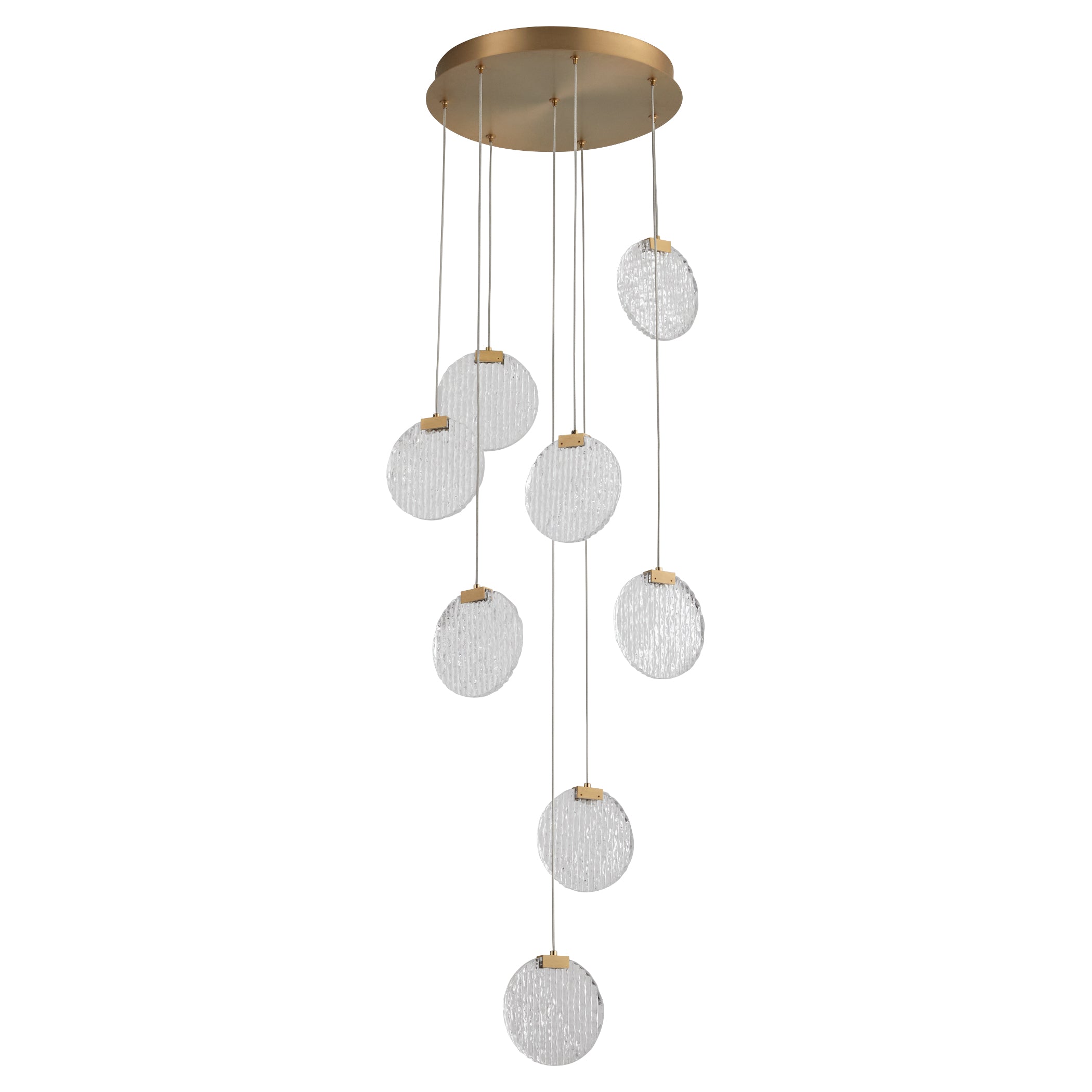 Oxygen Axiom 3 6051 40 Pendants - Aged Brass Finish | Vintage Style Ceiling Light Fixture for Dining Room, Bedroom & Living Room Decor