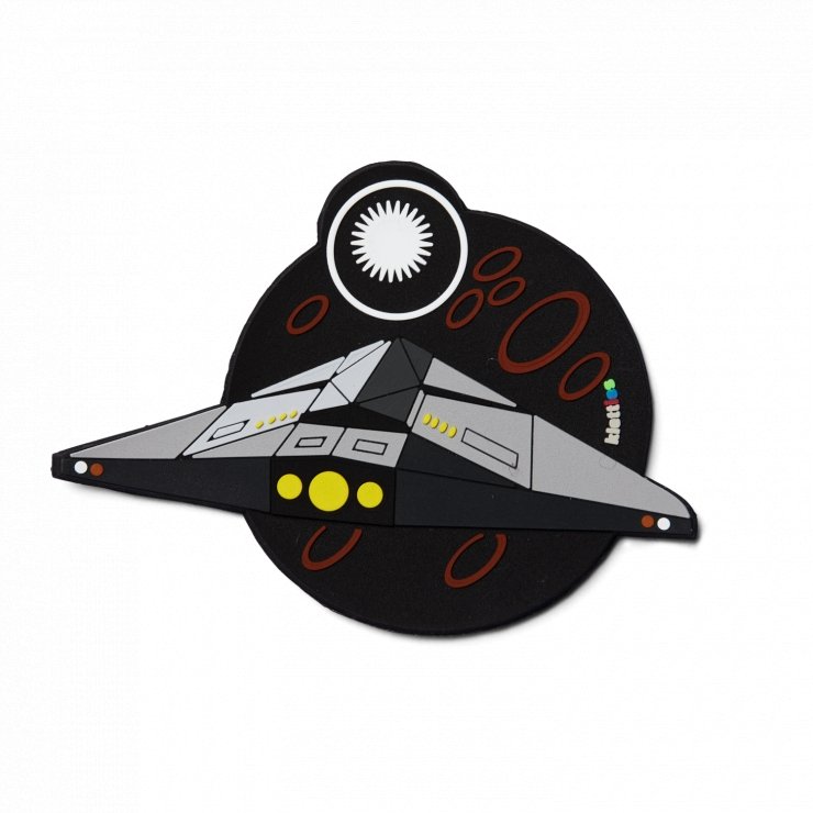 Ergobag Space-Themed Silicone Hook and Loop Fasteners - Perfect for Kids' Backpacks, School Supplies, and DIY Craft Projects