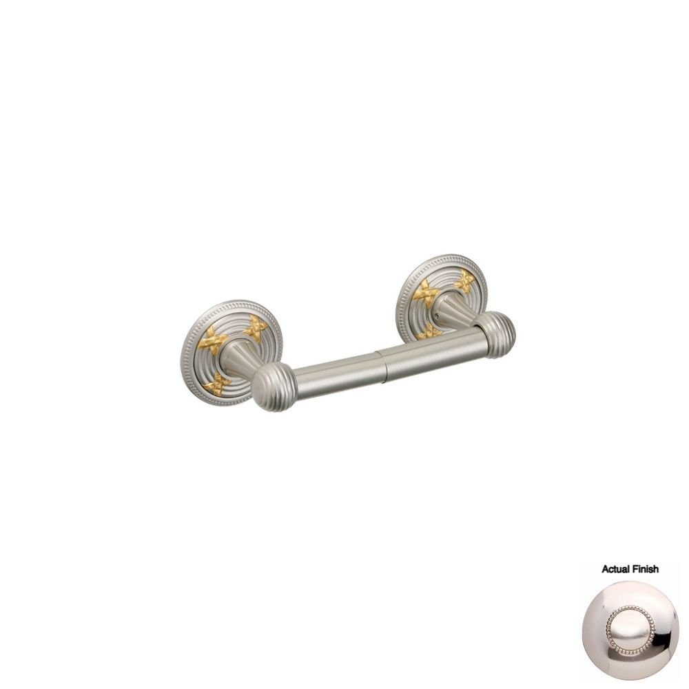 Phylrich KR50_014 Ribbon & Reed Paper Holder - Elegant Bathroom Accessory for Towel & Tissue Storage - Perfect for Modern, Farmhouse, or Spa Bathroom Decor