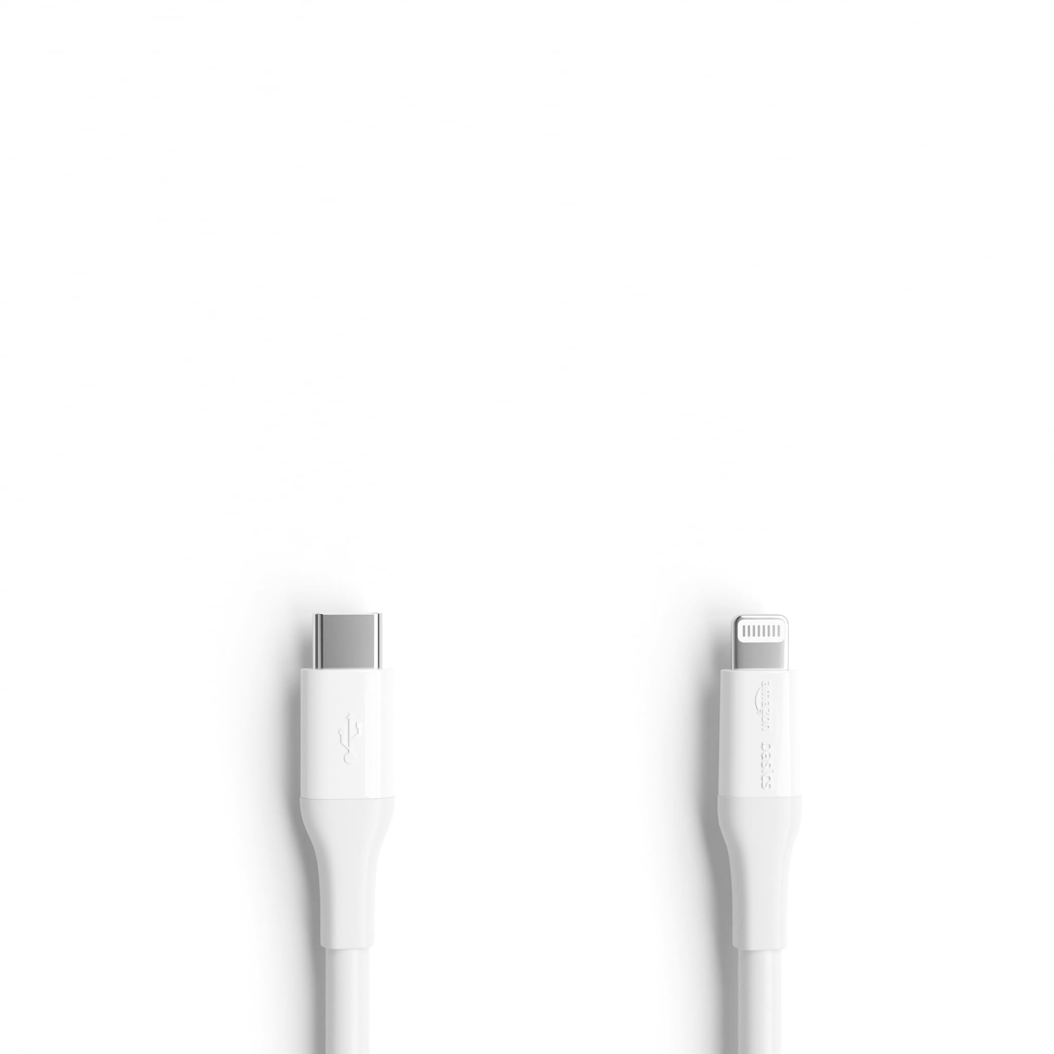 Amazon Basics MFi Certified USB-C to Lightning Cable - 10ft Fast Charging Cable for iPhone, iPad - White | Compatible with iPhone 15/14/13/12/11/X/8 & More | Perfect for Home, Office & Travel Charging
