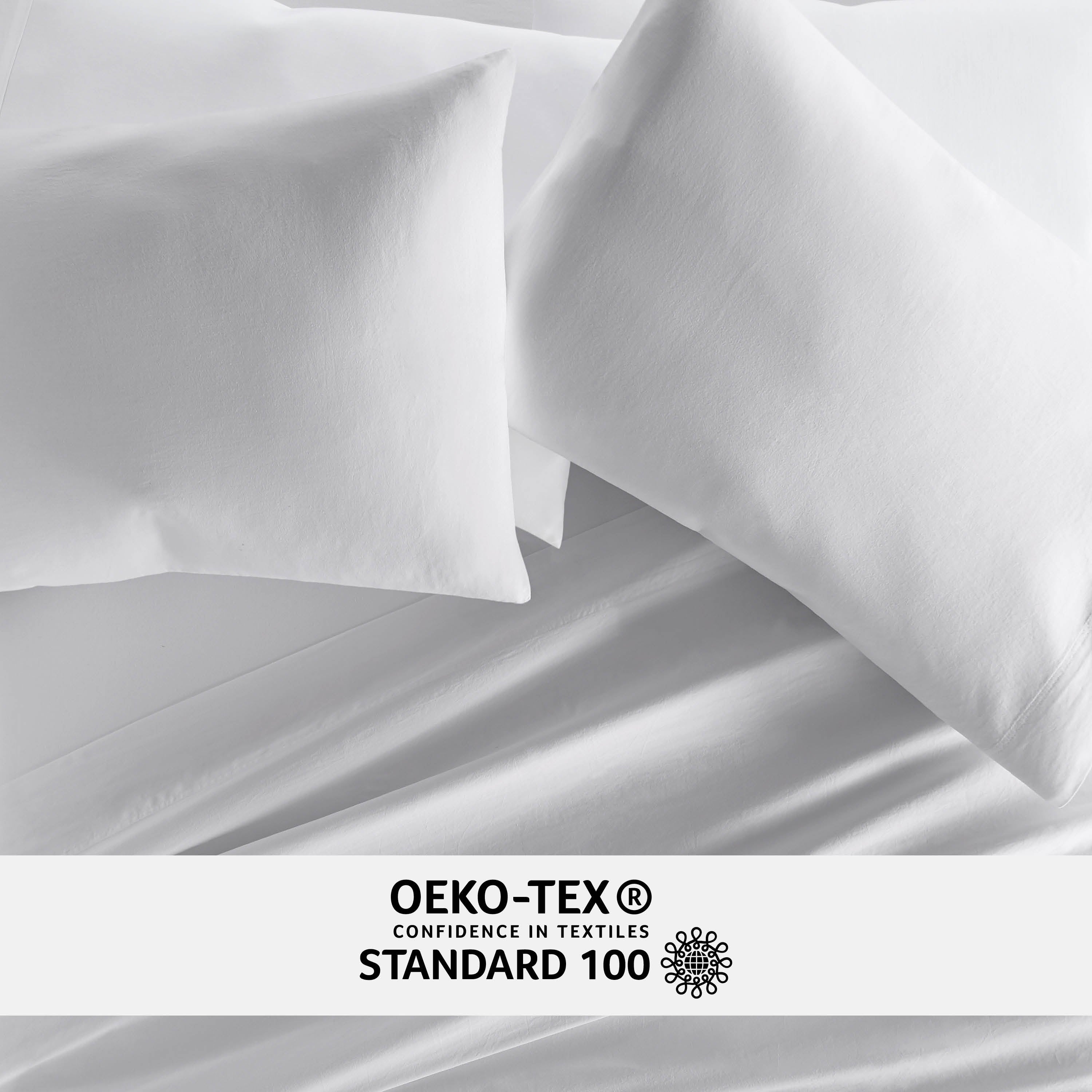 Premium 100% Long Staple Cotton Pillowcase Set - Soft & Breathable Bedding for Side Sleepers & Hot Sleepers - Perfect for Master Bedroom, Guest Room & Travel