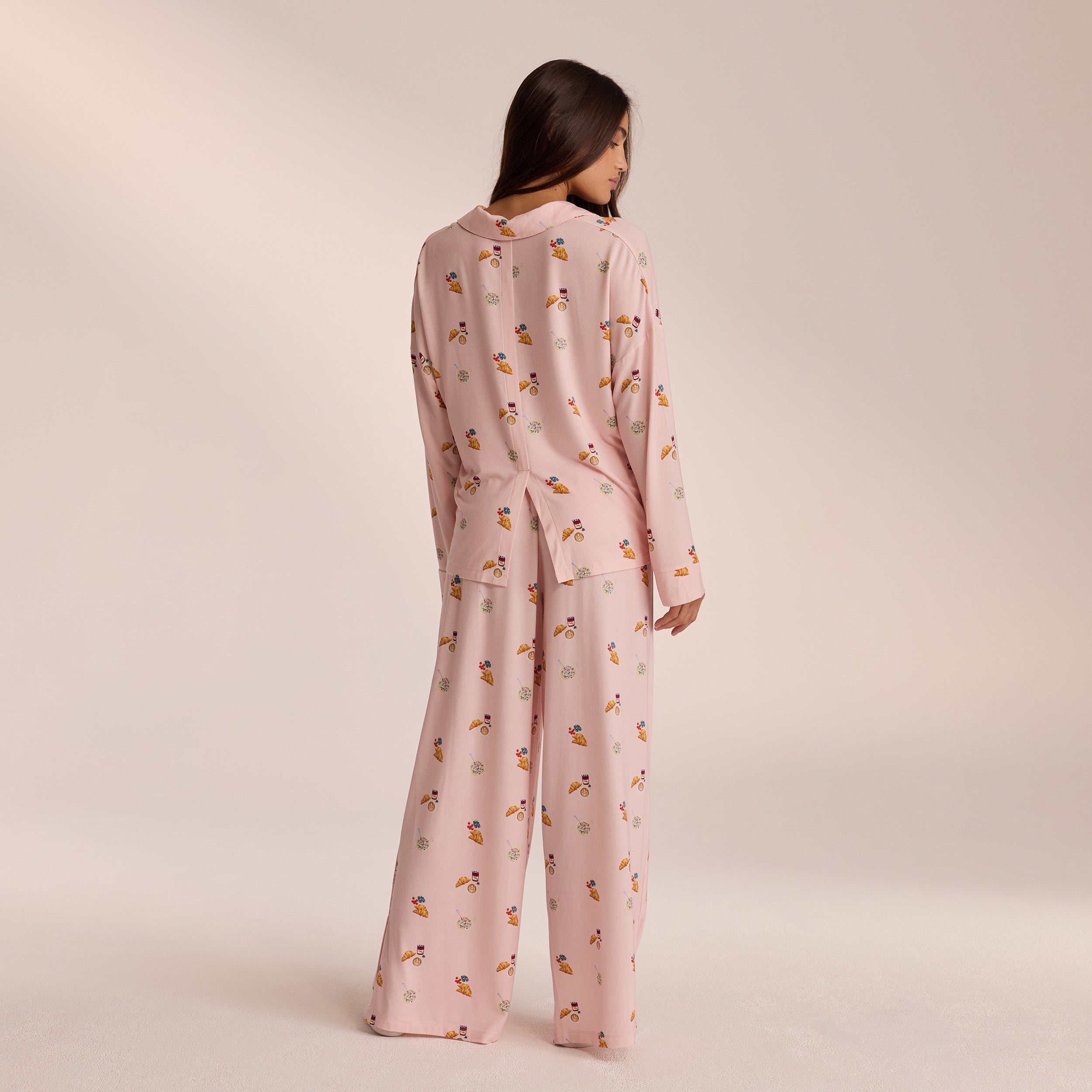 Soft Modal Pajama Pants for Women - Comfortable Sleepwear Lounge Pants in Light Pink | Perfect for Relaxing at Home, Lounging & Sleeping