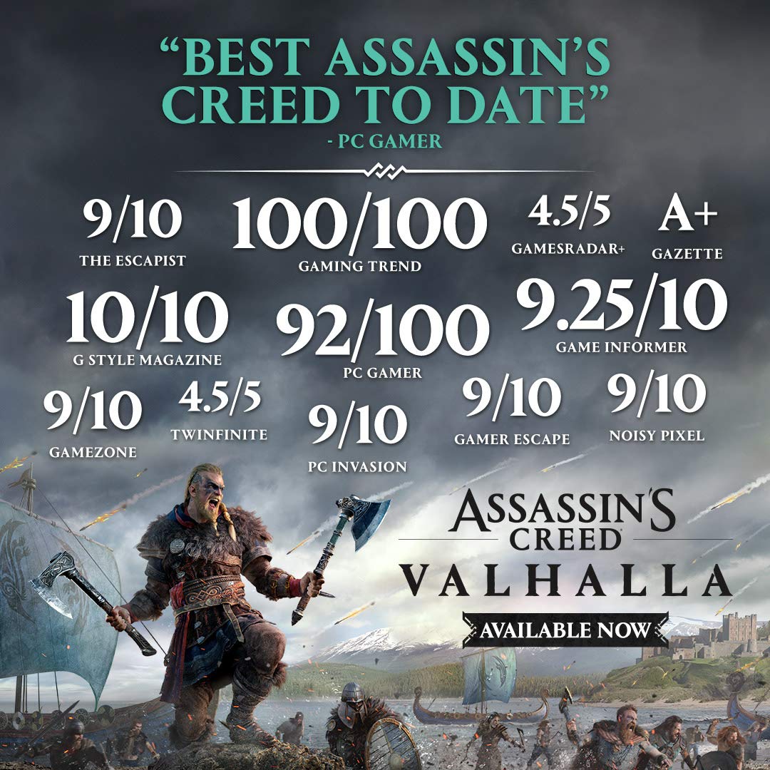 Assassin’s Creed Valhalla PS5 Game - Standard Edition for PlayStation 5 | Viking Adventure RPG | Perfect for Gamers & Action Fans