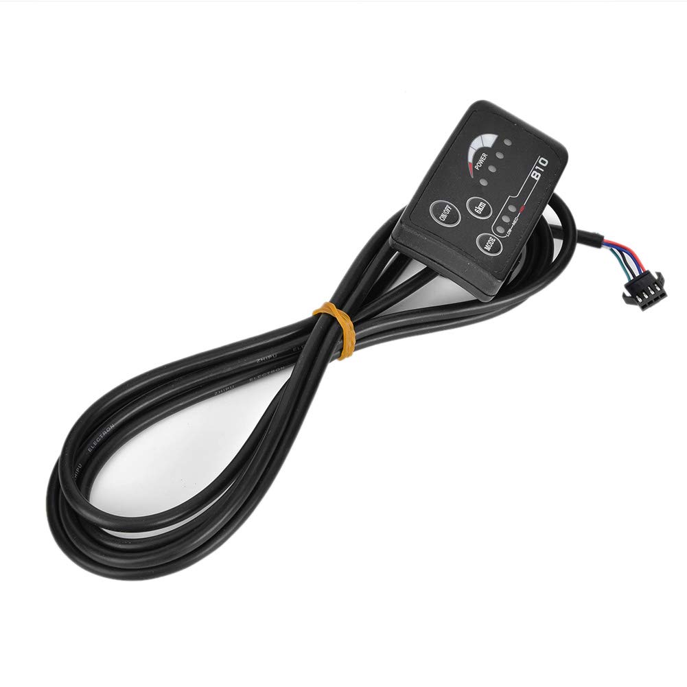 Electric Bike LED Display - 810 LED Screen with 5-Wire Cable & Control Panel for E-Bike/E-Scooter | Waterproof Dashboard for Commuting & Urban Riding
