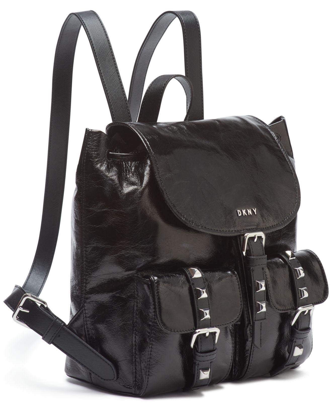 DKNY Naomi Backpack for Women - Stylish Black Leather Backpack Purse, Perfect for Work, Travel & Everyday Use