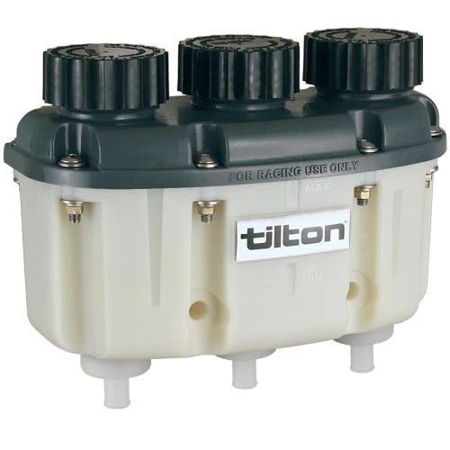 Tilton Brake and Clutch Fluid Reservoir - High-Performance Aluminum Master Cylinder Reservoir for Racing, Off-Road & Custom Cars - Perfect for Track Days, Drifting & Automotive Upgrades