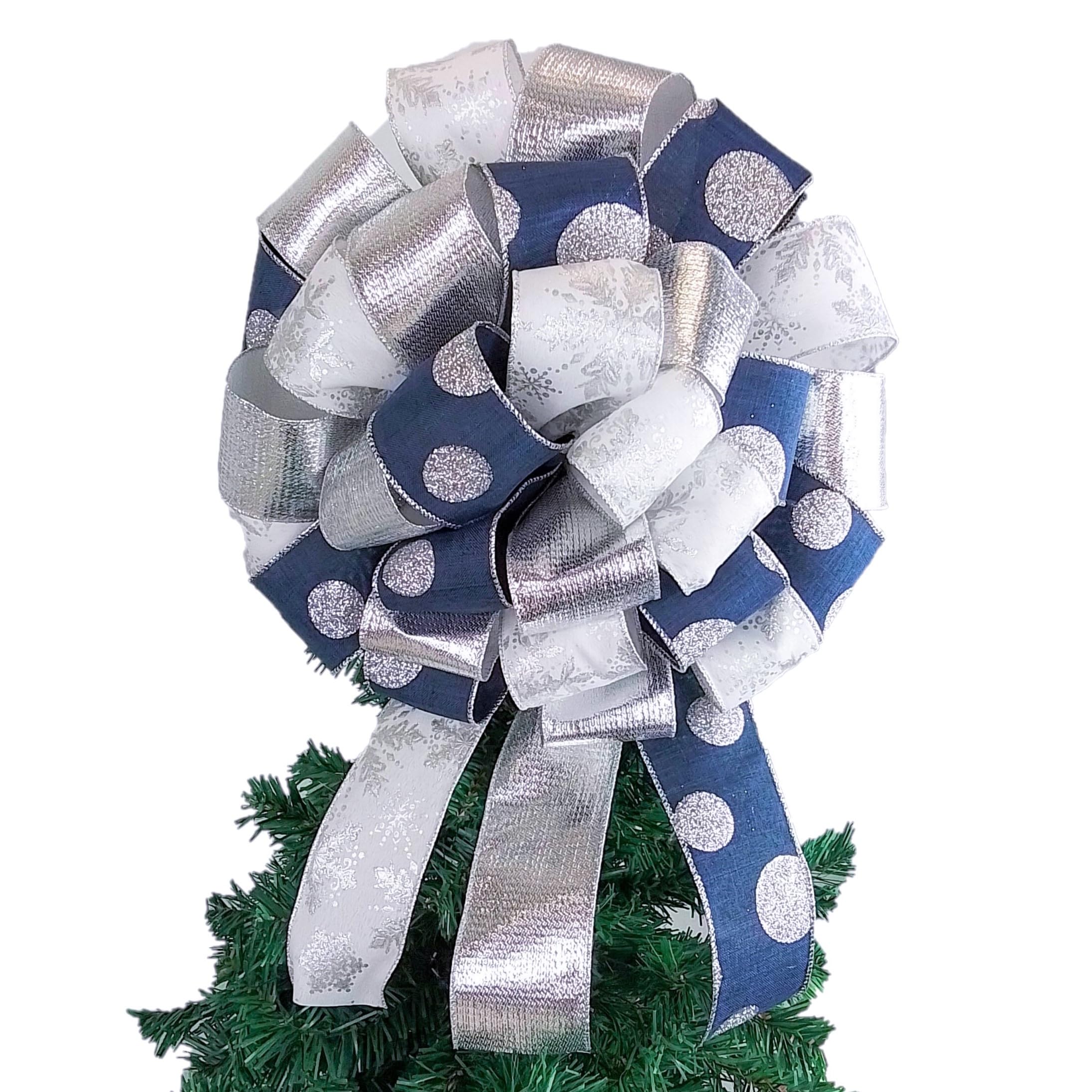 Festive Christmas Cabinet Bows Set - Elegant Holiday Kitchen Decor for Cabinets, Drawers & Shelves - Perfect for Home, Office & Party Decorations (TB28)