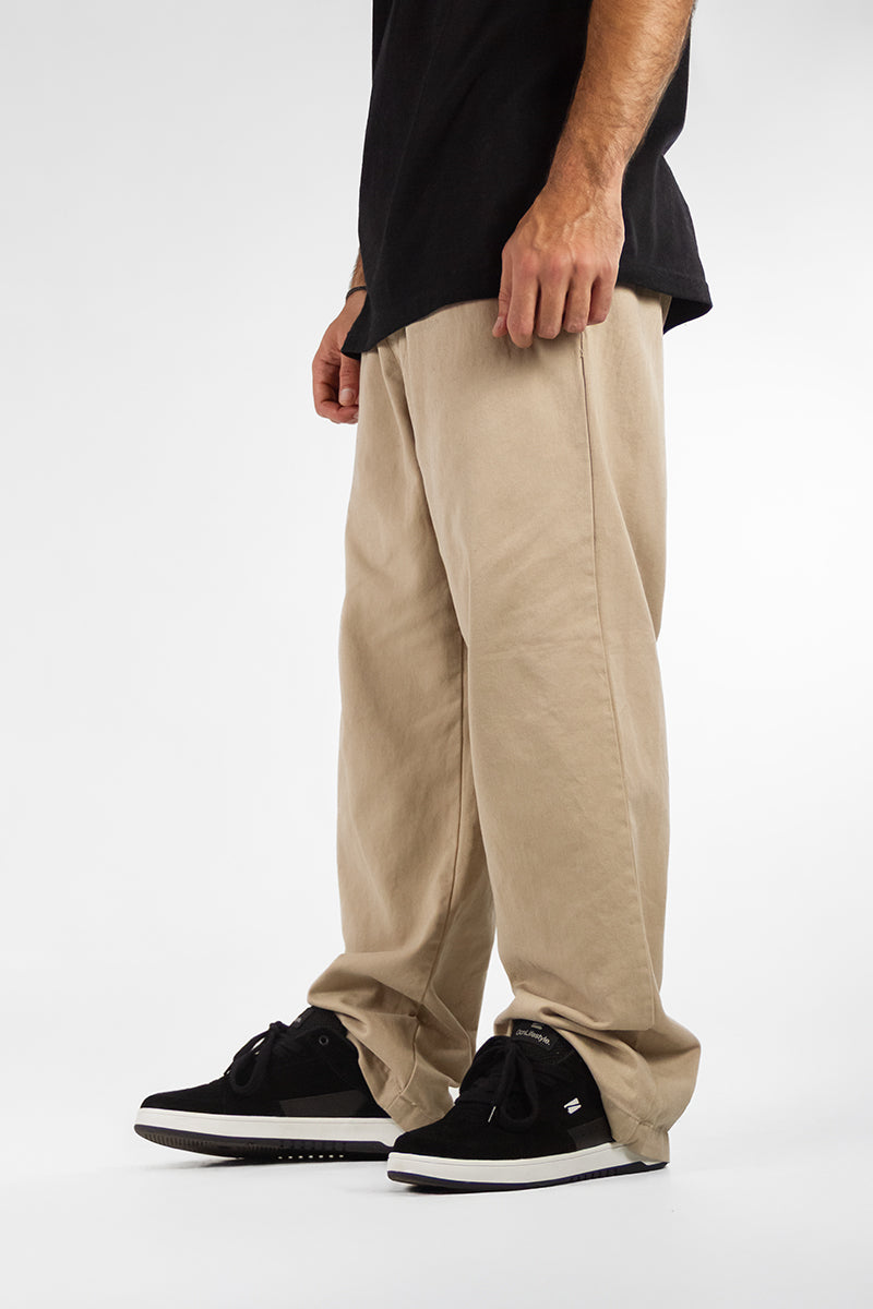 Men's OCN Strong Beige Pants - Durable Comfortable Casual Trousers for Work, Travel & Outdoor Activities