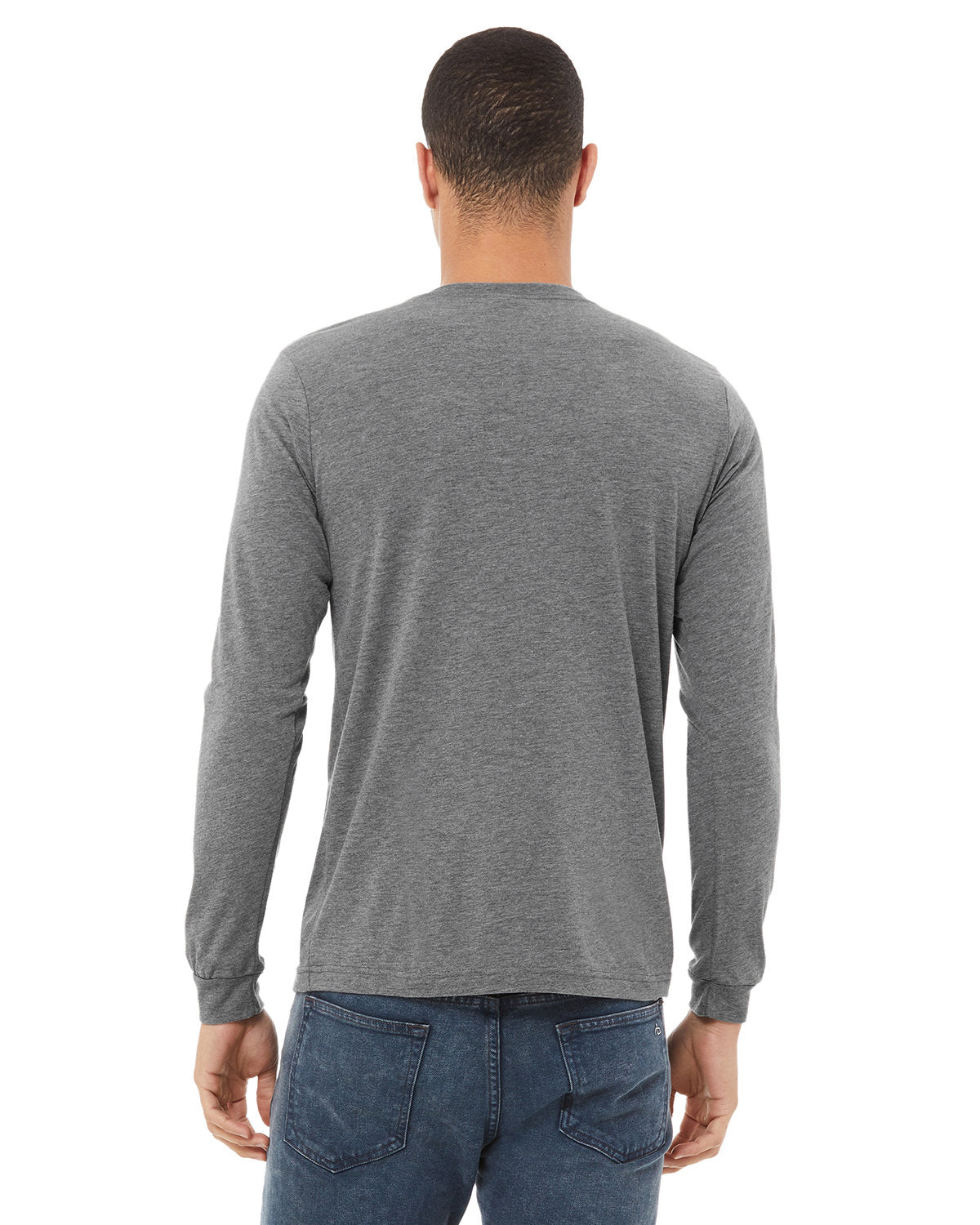 Bella + Canvas 3513 Unisex Triblend Long Sleeve T-Shirt | Soft Comfortable Crewneck Tee for Men & Women | Perfect for Casual Wear, Layering & Everyday Outfits