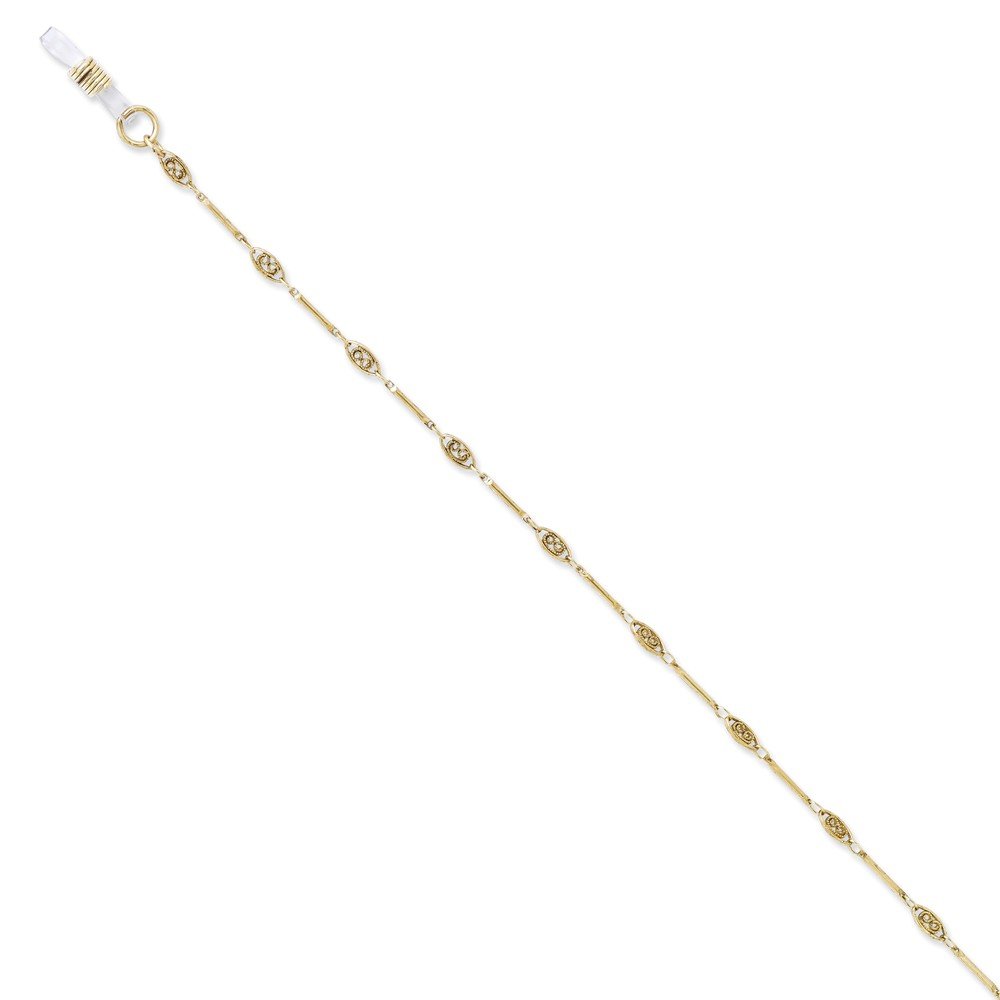 Fashionable Gold Tone 30 Inch Eyeglass Chain - Adjustable Eyewear Holder for Reading Glasses & Sunglasses - Perfect for Women, Men, and Seniors - Great for Office, Travel, and Daily Use