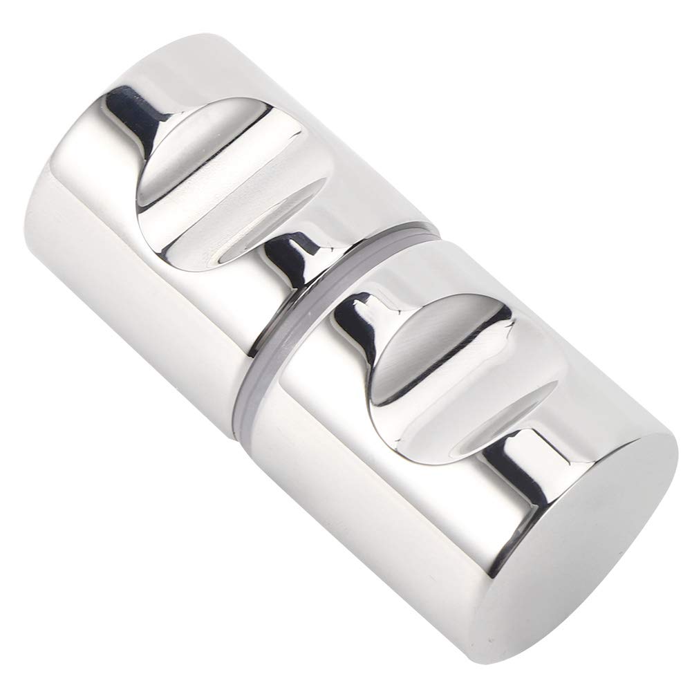 Ymiko 304 Stainless Steel Cabinet Knobs - Silver Dresser & Shower Door Handles for Bathroom, Kitchen & Furniture (Set of 10) - Rustproof Pull Handles for Drawers, Cabinets & Glass Doors