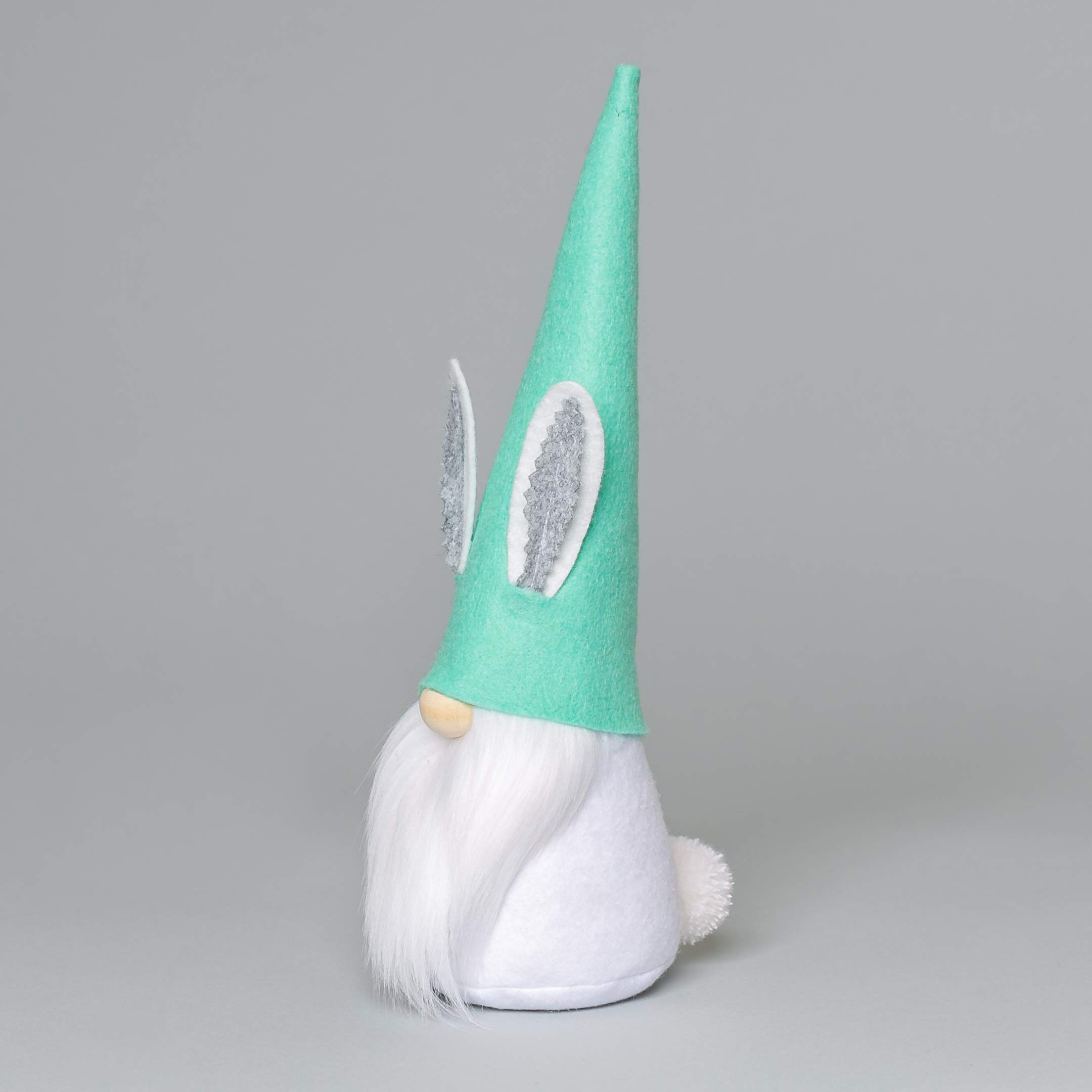 Easter Bunny Gnomes with Pastel Teal Hat - Cute Easter Decorations with Bunnies & Eggs - Perfect for Spring Home Decor, Easter Party, and Garden Display