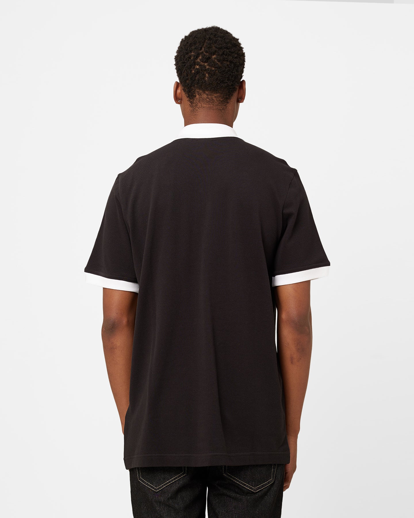 Adidas Adicolor 3 Stripe Polo Shirt for Men - Classic Black Cotton Golf Shirt with Iconic Logo | Perfect for Casual Wear, Sports & Office Outfits
