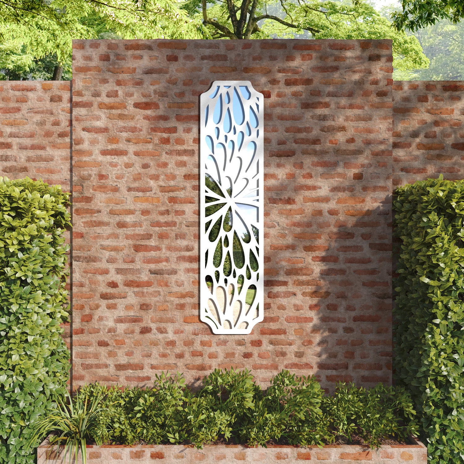 Blossom Regal Decorative Mirrored Wall Panel - Elegant Home Decor for Living Room, Bedroom & Entryway