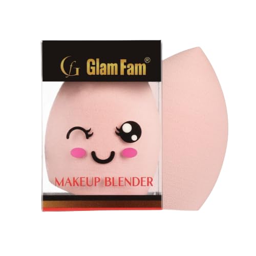 GLAM FAM Oil-Free Long Lasting Matte Liquid Foundation & Concealer Set (30ML, Pack of 3) with Makeup Blender - Full Coverage, Lightweight Formula for All-Day Wear - Perfect for Professional Makeup, Photo Shoots & Everyday Use