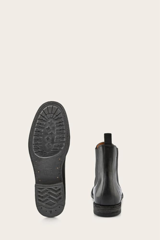 Frye Men's 40159 Tyler Chelsea Boots in Black - Premium Leather Ankle Boots for Casual & Dress Wear | Office, Date Night & Everyday Style