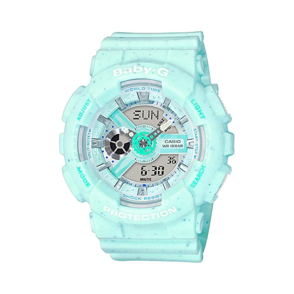 CASIO BABY-G BA-110PI-2ADR Women's Digital Sport Watch with Shock Resistance & Waterproof - Perfect for Running, Swimming & Outdoor Activities