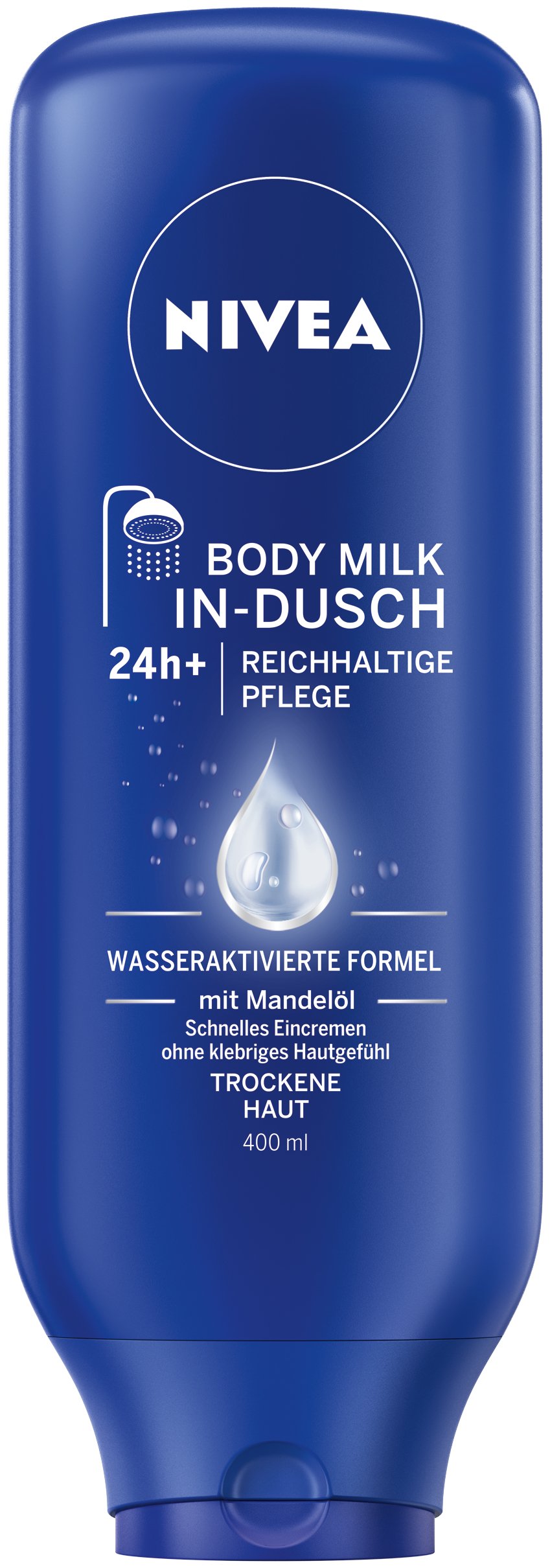 NIVEA Shower Body Milk - 400ml Hydrating Moisturizer for Dry Skin | Post-Shower & Bath Skincare Routine
