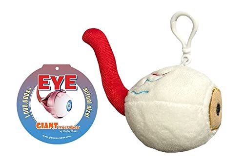 Giantmicrobes Eye Plush Keychain - Cute Stuffed Eyeball Toy for Eye Doctors, Optometrists & Ophthalmologists | Fun Gift for Opticians & Ophthalmic Technicians | Perfect for Medical Students, White Coat Ceremonies & Office Decor