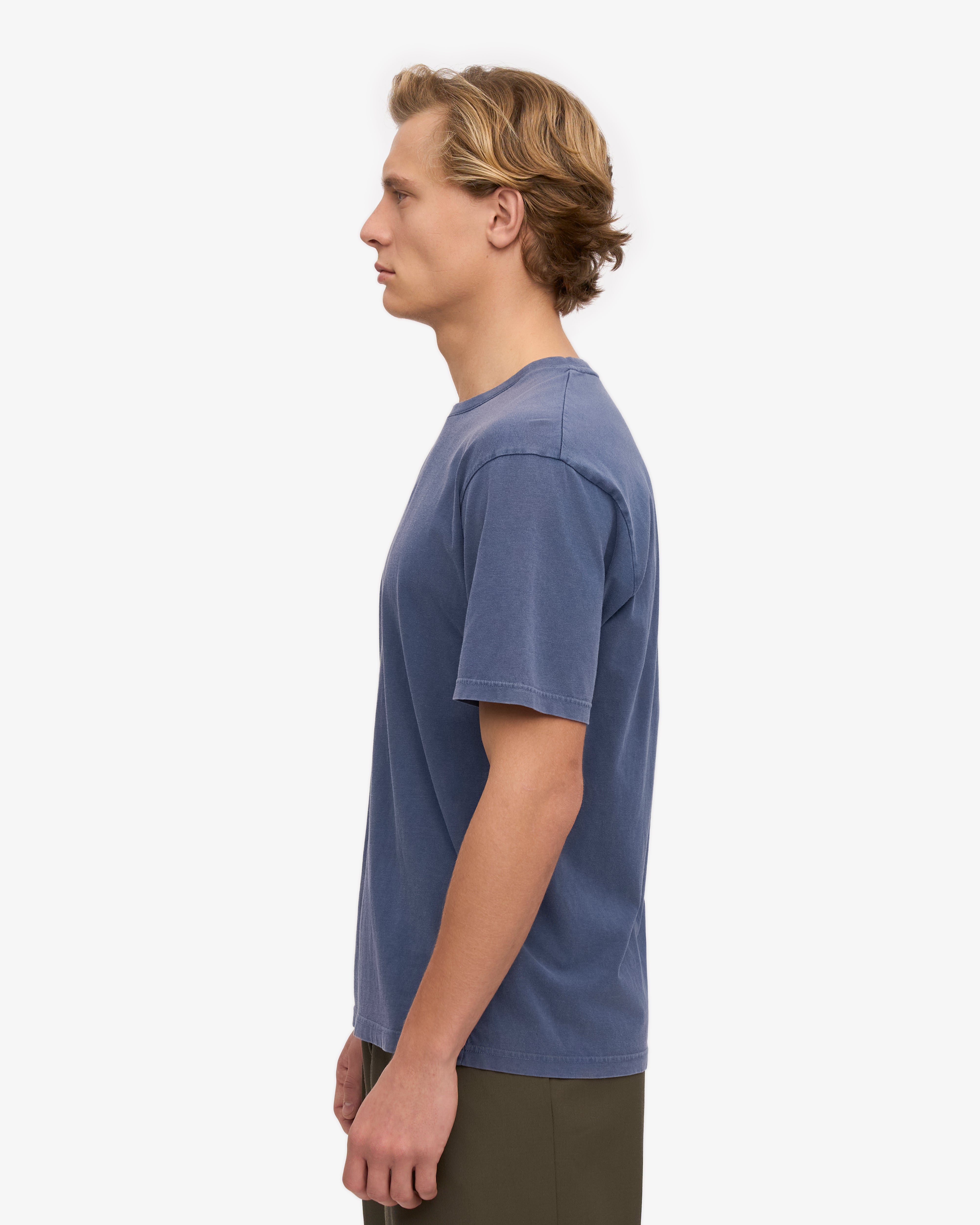 Classic Organic Cotton T-Shirt for Men & Women | Soft Comfortable Eco-Friendly Tee | Neptune Blue | Perfect for Casual Wear, Gym & Everyday Outfits