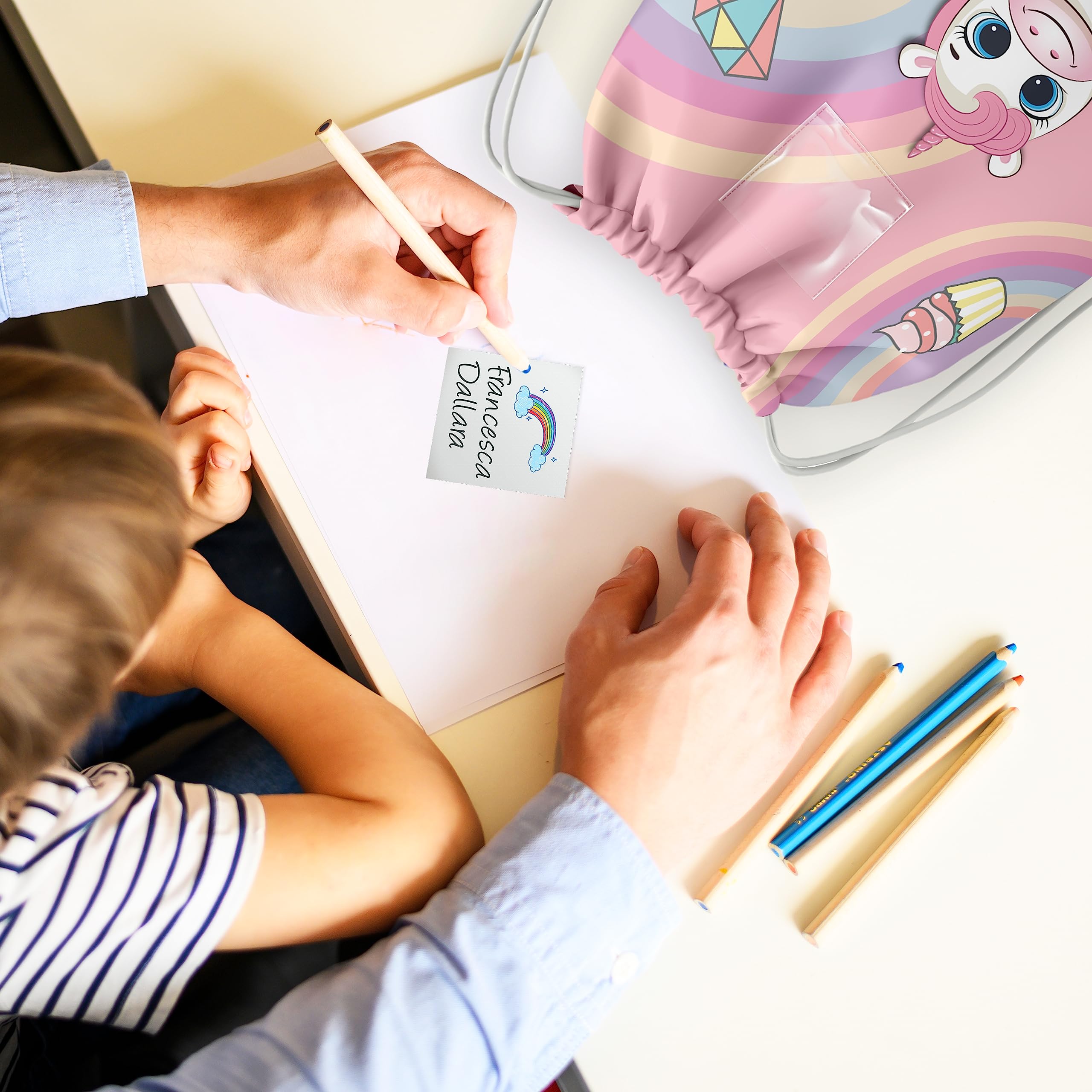Personalized KAÏDENSÏ Nursery Backpack for Kids - 32 x 40 cm Baby Daycare Bag with 20 x 10 cm Inner Pocket | Perfect for Preschool, Travel & Daycare Essentials Organization