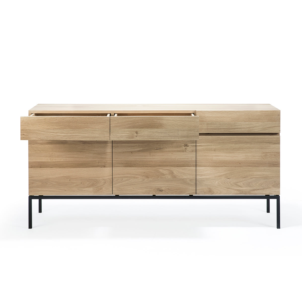 Ligna 3 Door Sideboard - Modern Wood Buffet Cabinet with Storage for Dining Room, Living Room & Entryway | Perfect for Home Decor & Organization