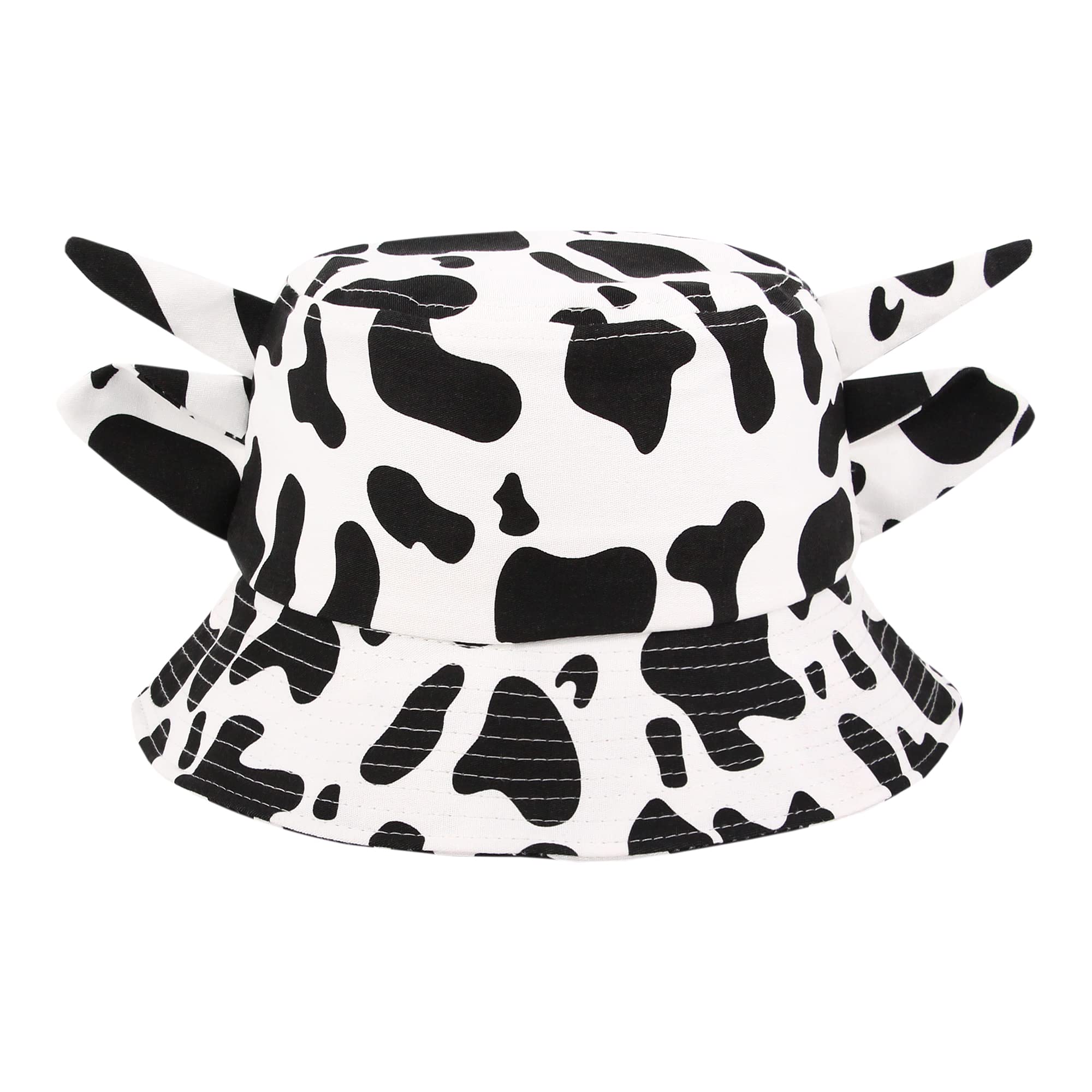 Reversible Daisy Printed Fisherman Bucket Sun Hat for Women & Teens - Packable UV Protection Wide Brim Beach Hat for Travel, Gardening & Outdoor Activities