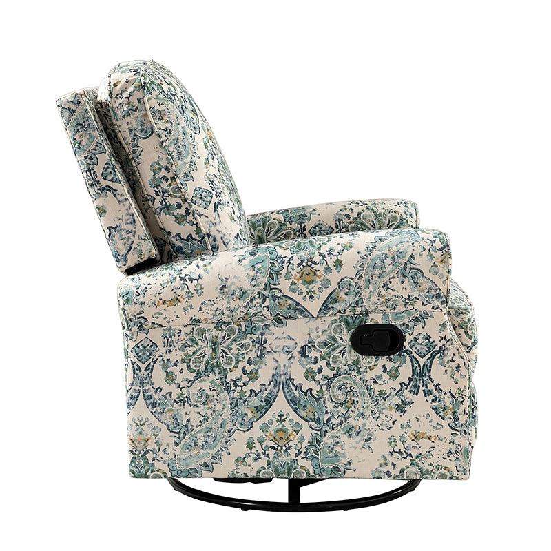 Comfortable Nikola Swivel Glider Recliner Chair - 360° Rotation & Smooth Gliding Motion - Perfect for Living Room, Nursery, or Home Theater Relaxation