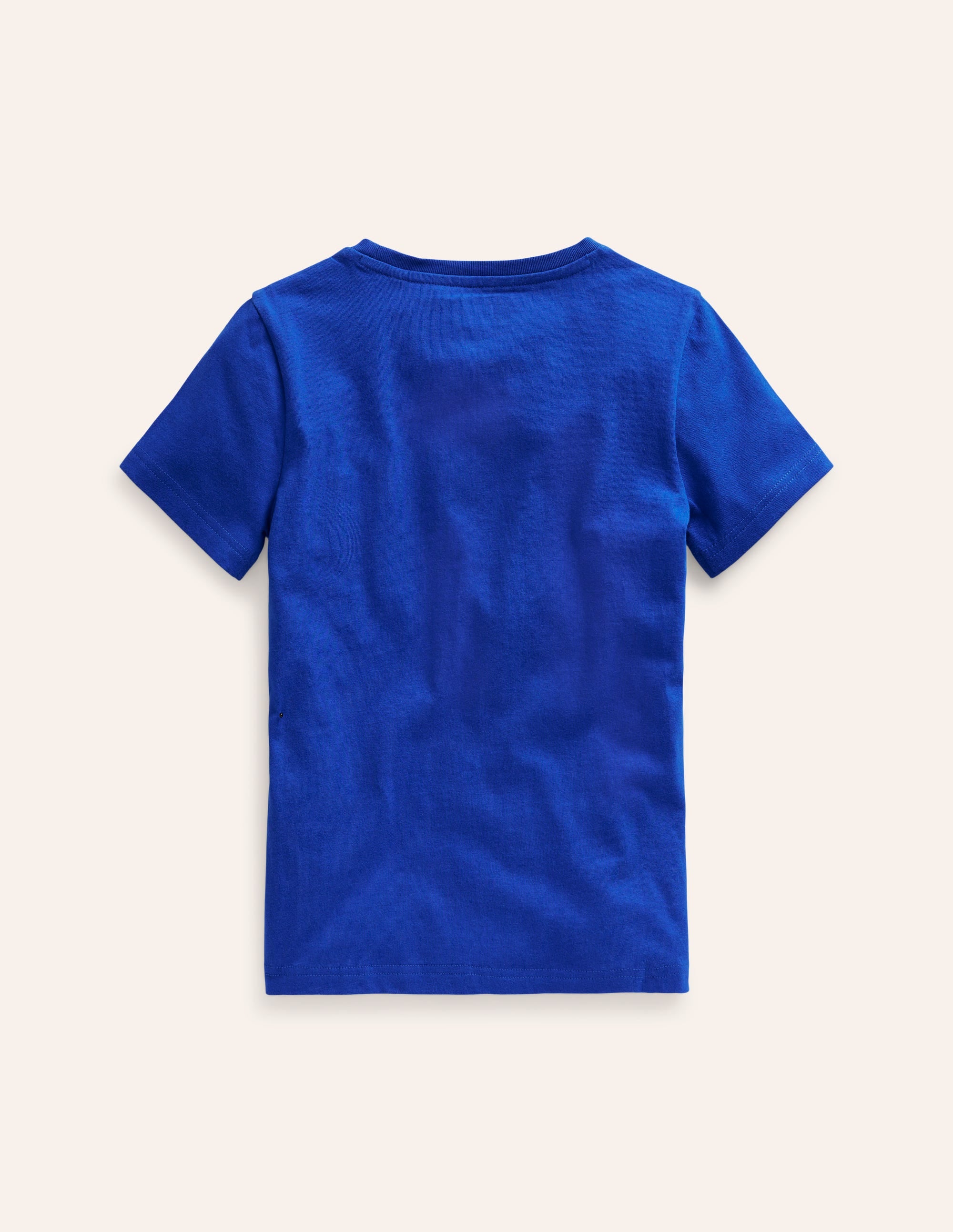 Appliqué Rhino Graphic T-Shirt for Men & Women - Peacock Plume Blue Color | Casual Streetwear & Festival Fashion
