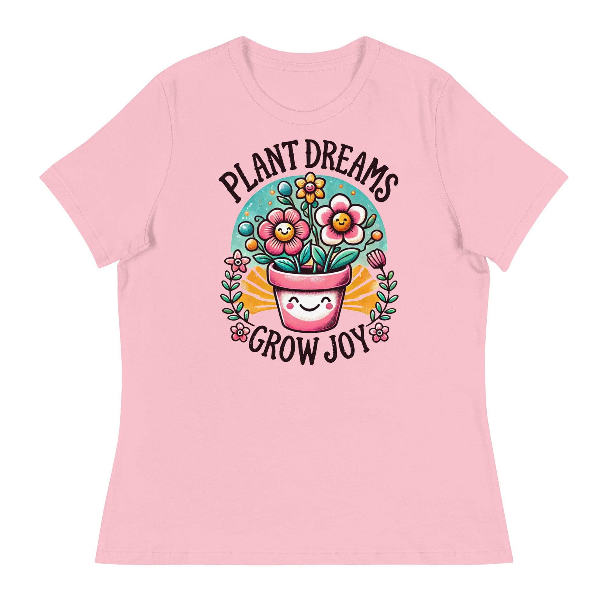 Plant Dreams Grow Joy T-Shirt - Inspirational Gardening Tee for Plant Lovers, Comfortable Cotton Shirt for Women & Men - Perfect for Gardening, Outdoor Activities & Casual Wear