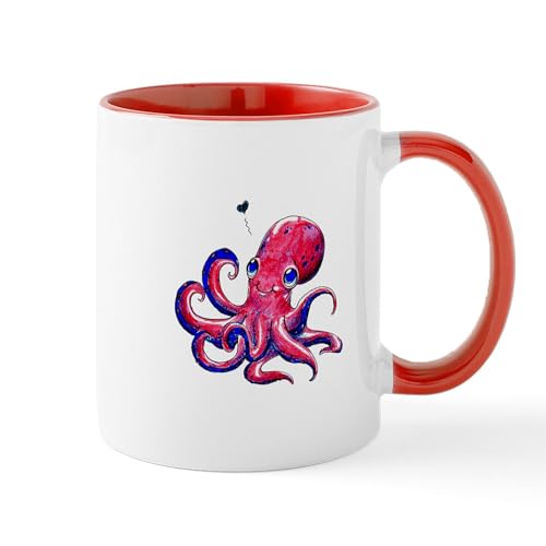 White/Red Inside - Squid Love Mug