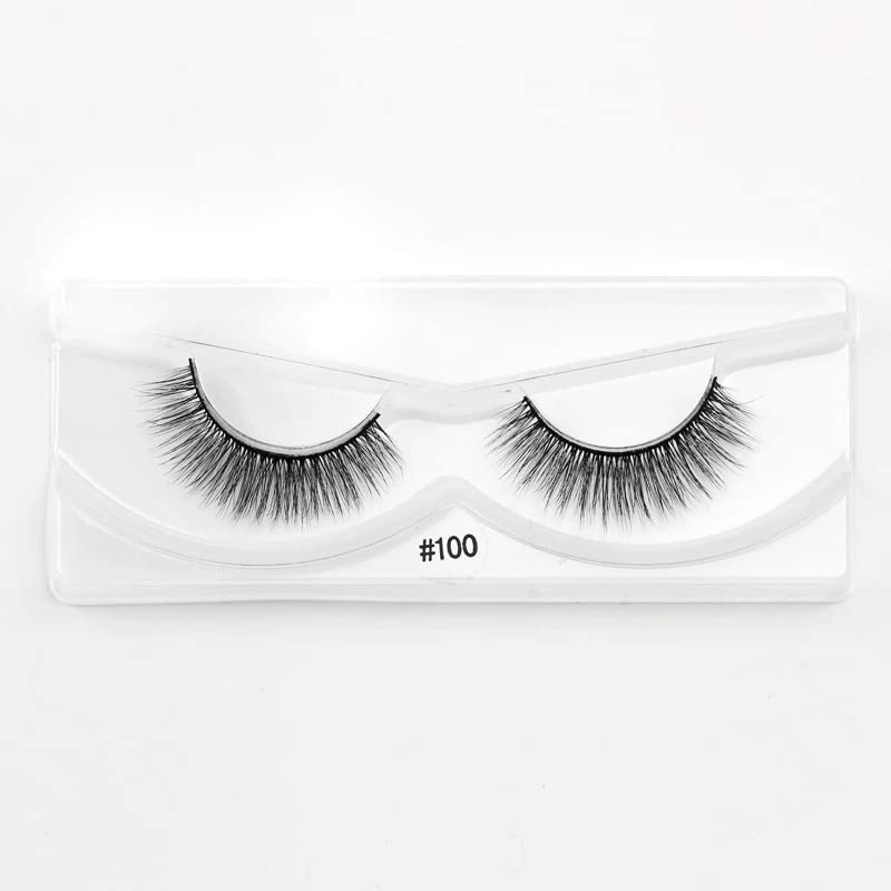 Premium 50-Pack Mixed Mink Eyelashes with Brush - Natural Looking False Lashes for Daily Wear, Parties & Special Occasions