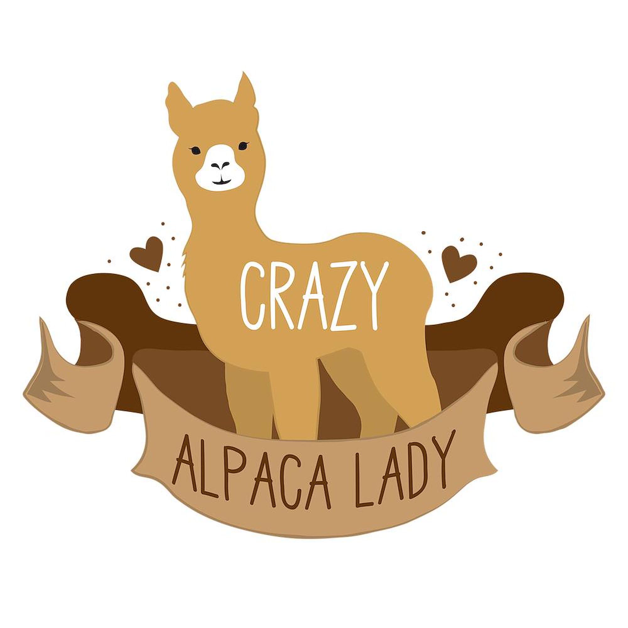 Crazy Alpaca Lady 20oz Ceramic Coffee Mug - Large Insulated Tea Cup for Office, Home & Gifts - Funny Novelty Drinkware for Alpaca Lovers