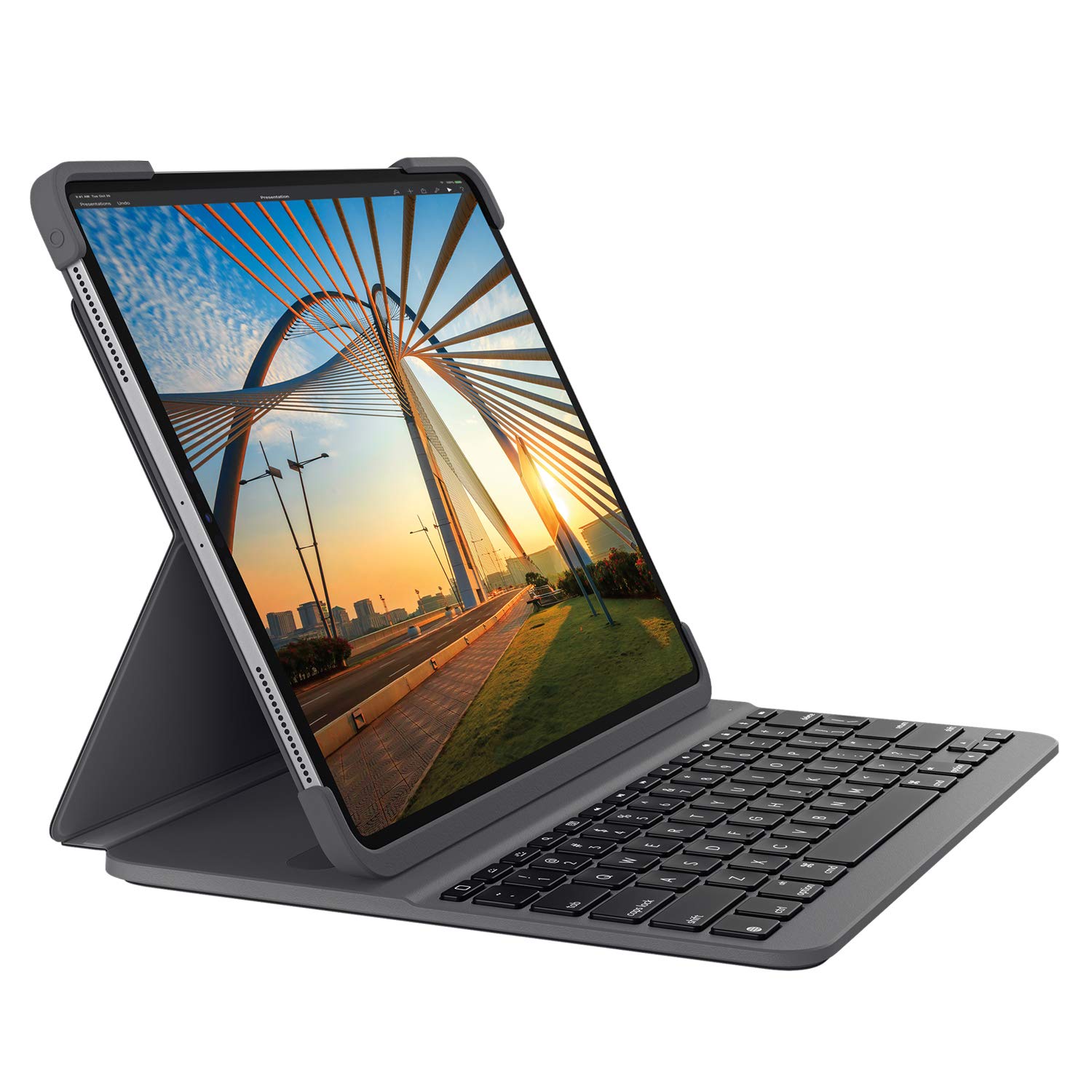 Logitech Slim Folio Pro Backlit Bluetooth Keyboard Case for iPad Pro 11-inch (1st-4th Gen 2018-2022) - Graphite - Perfect for Work, Travel & Home Office Use