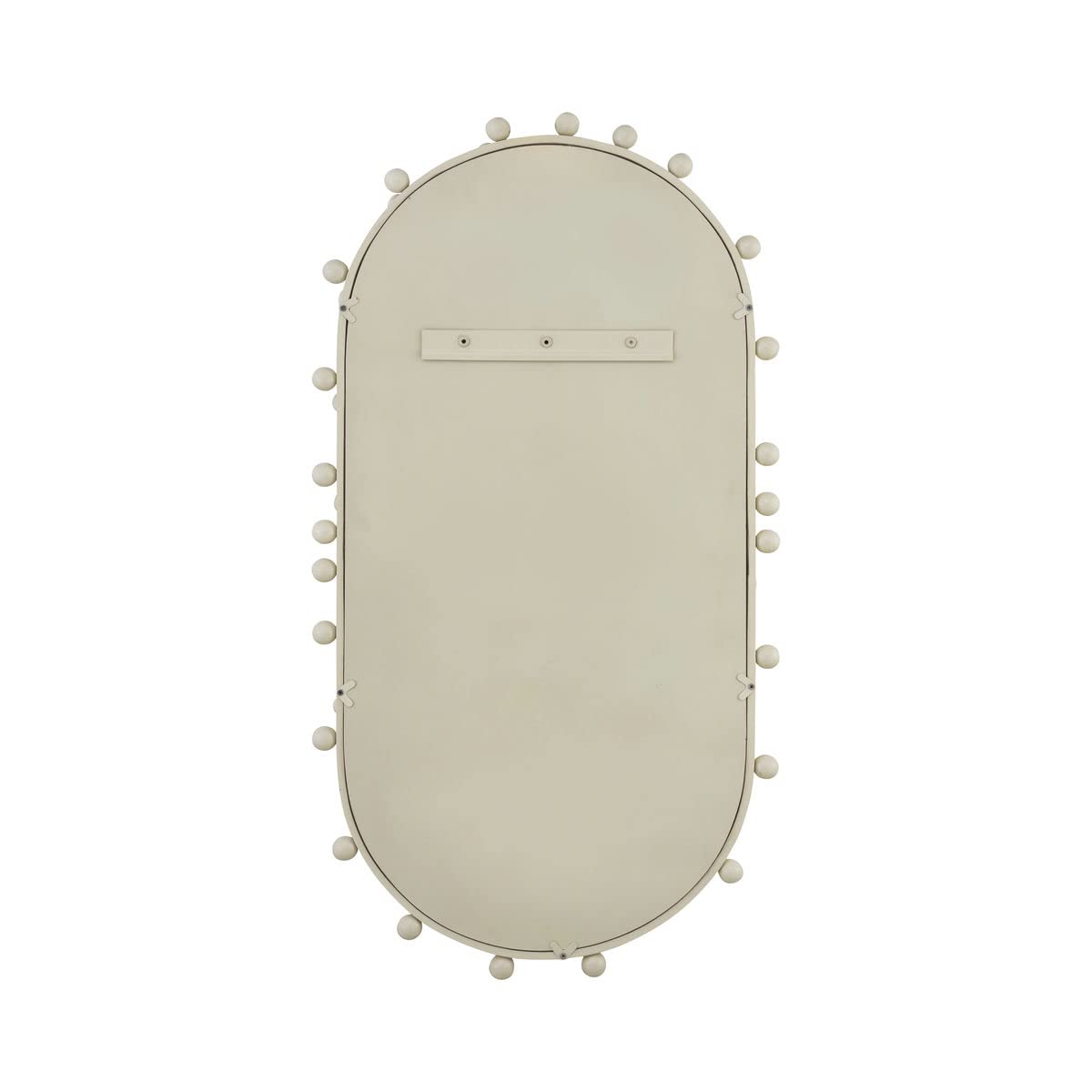 TOV Furniture Bubbles Ivory Large Oval Wall Mirror - 36