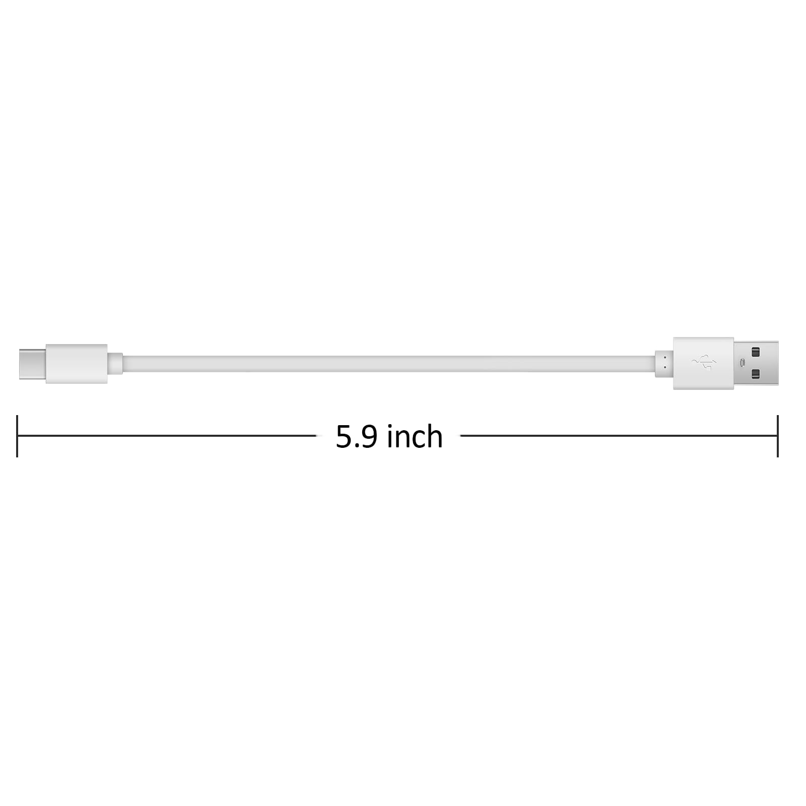 USB to USB C Fast Charging Cable 2A - 4-in-1 Multi-Port Charger Cord for AA AAA C D 9V Batteries | Perfect for Home, Office & Travel Charging Needs