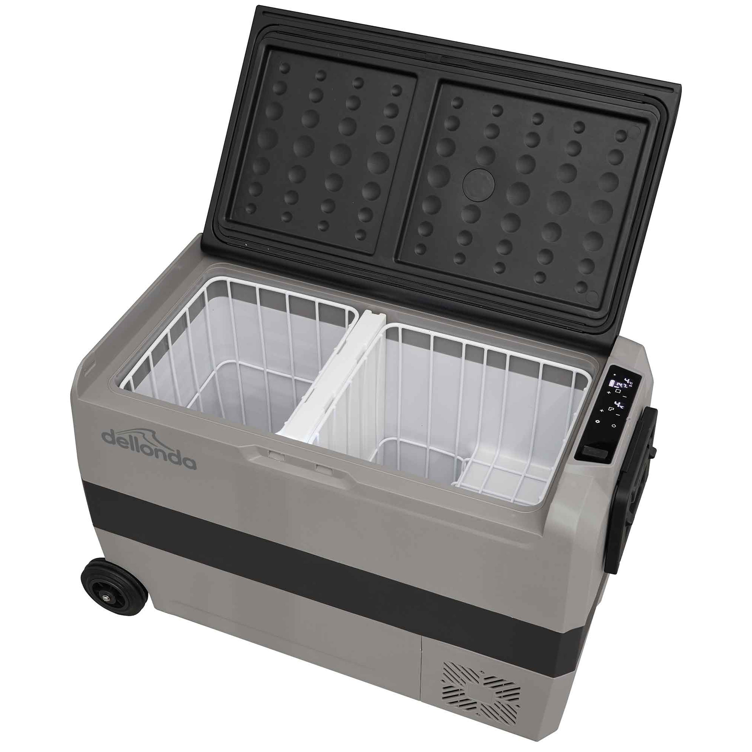50L Portable Car Fridge Freezer - 12V/24V Dual Zone Compressor Cooler for Road Trips, Camping & Outdoor Adventures - DL14 Model