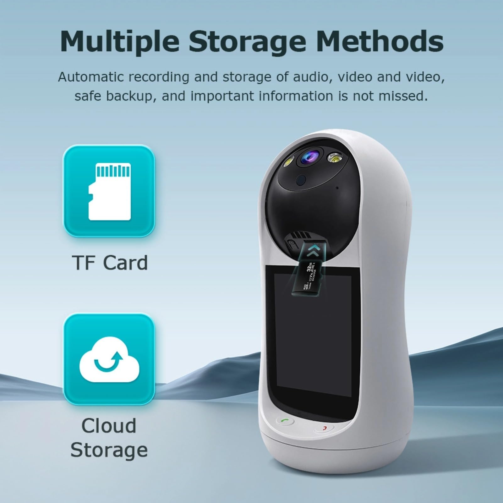 3MP HD Indoor Security Camera with 2-Way Audio, Night Vision & AI Motion Detection - 90° Wide Angle Smart Home Camera for Baby, Pet & Elderly Monitoring - Perfect for Home, Office & Nursery Surveillance