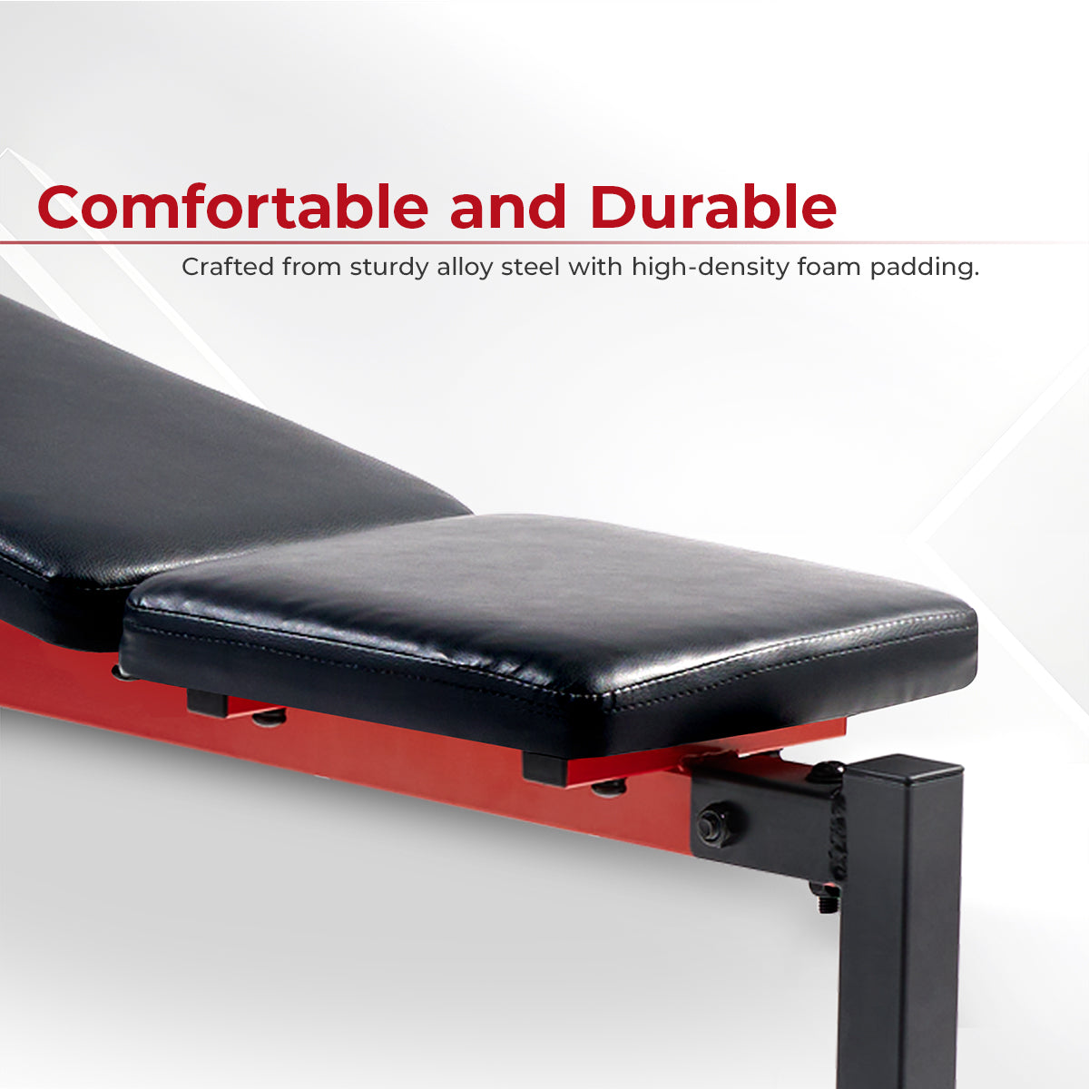 Adjustable Standard Incline Weight Bench with Rack - Home Gym Strength Training Equipment for Full Body Workouts