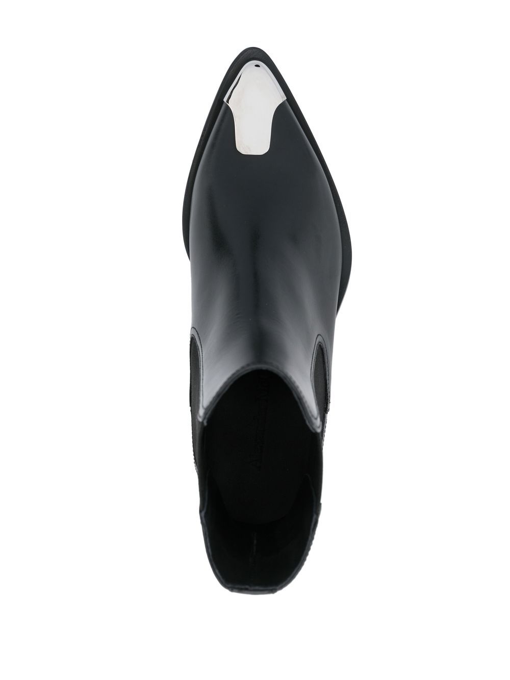Alexander McQueen Black Leather Boots for Women - Stylish & Comfortable Ankle Boots for Casual Wear, Office & Night Out