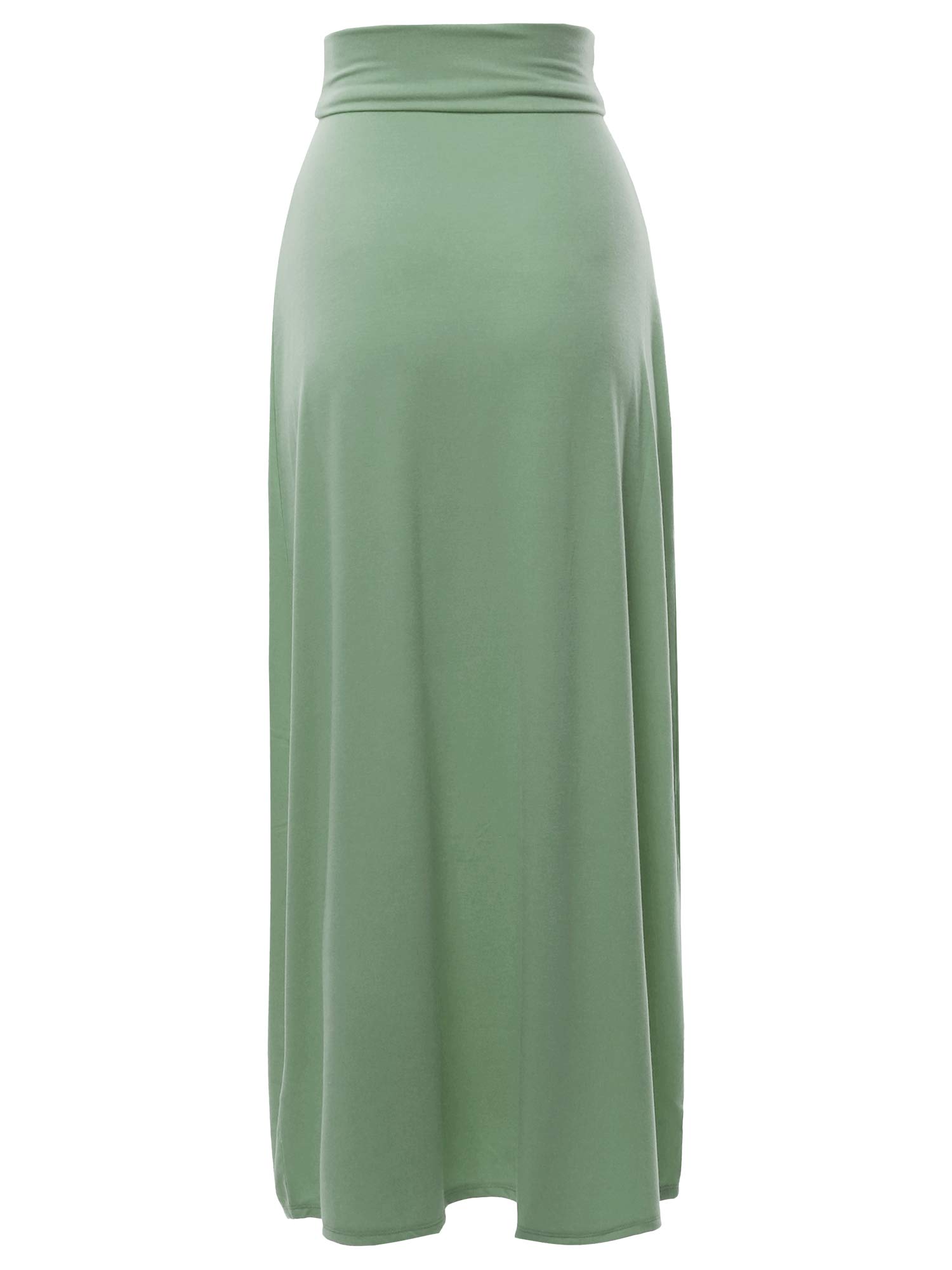 A2Y Women's High Waist Maxi Skirt - Foldable Long Flowy Skirt for Summer, Beach, Travel & Casual Wear | Plus Size & Petite Options Available